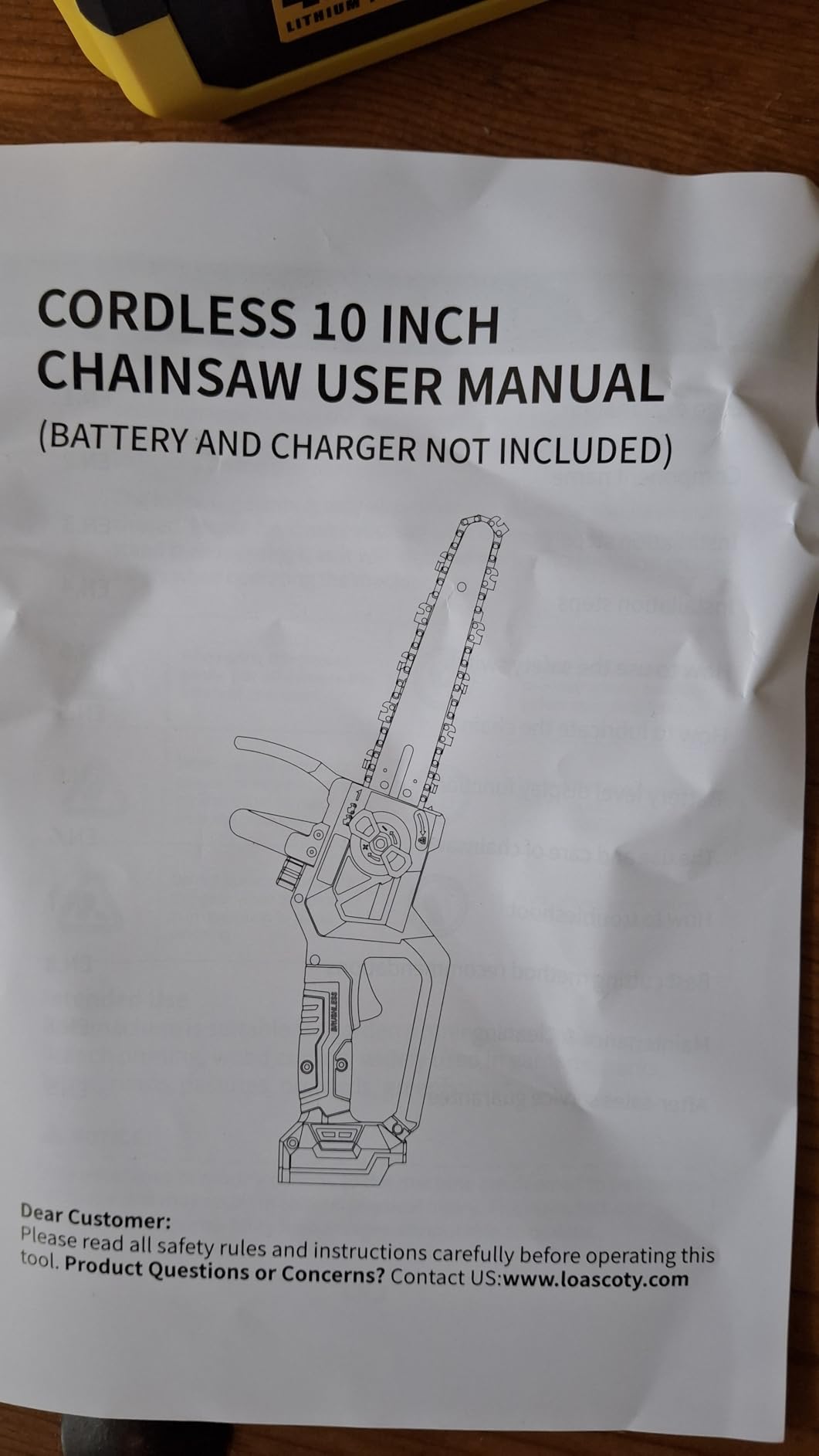 2-in-1 Cordless Pole Saw & Chainsaw, Compatible with Dewalt 20V Battery | 4.0ah Battery Included. 14.5 FT Extension Pole. Brushless Motor. Auto-Oiling System customer photo 2