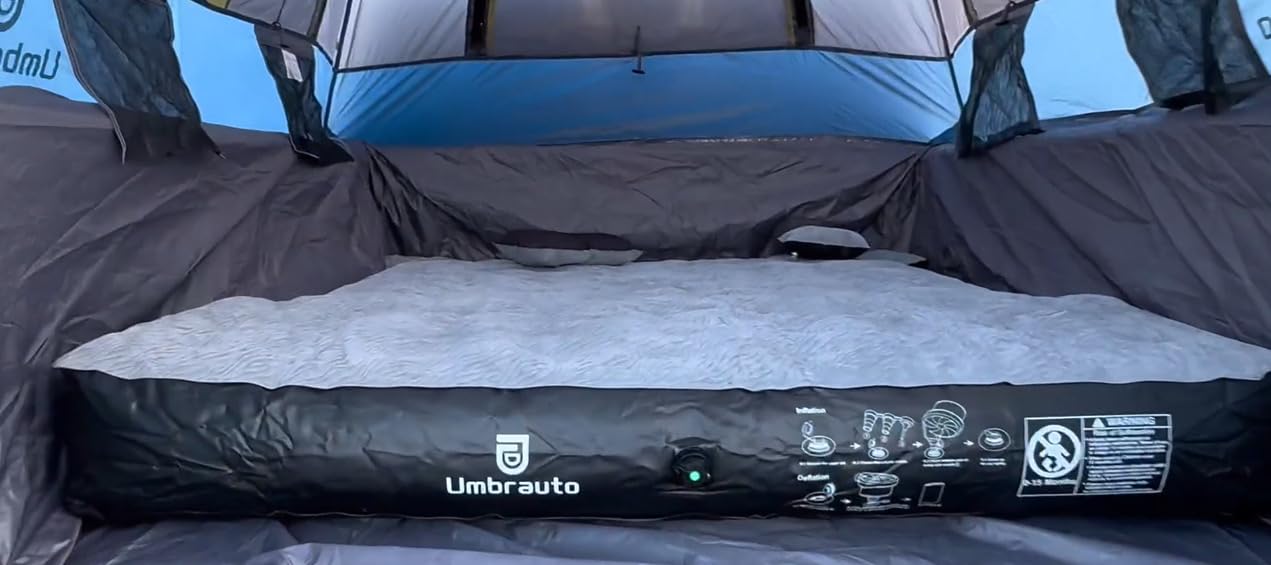 Umbrauto Truck Bed Mattress for 5'-5.2'ft, Tacoma Mid-Size Truck Mattress, Fits 5'-5.2' Tacoma, Gladiator & Ranger, Ideal Truck Tent Mattress with Detachable Tailgate Extension & 12V Pump customer photo 2