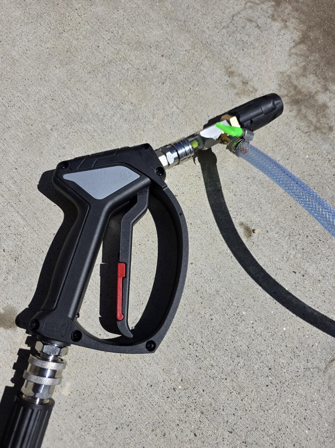 Adjustable Long Range Soft Wash Injection Nozzle Kit for Pressure Washer, Downstream Chemical Sprayer System, 4-4.5 GPM 2500-4000 PSI, 18FT Hose with 1/4