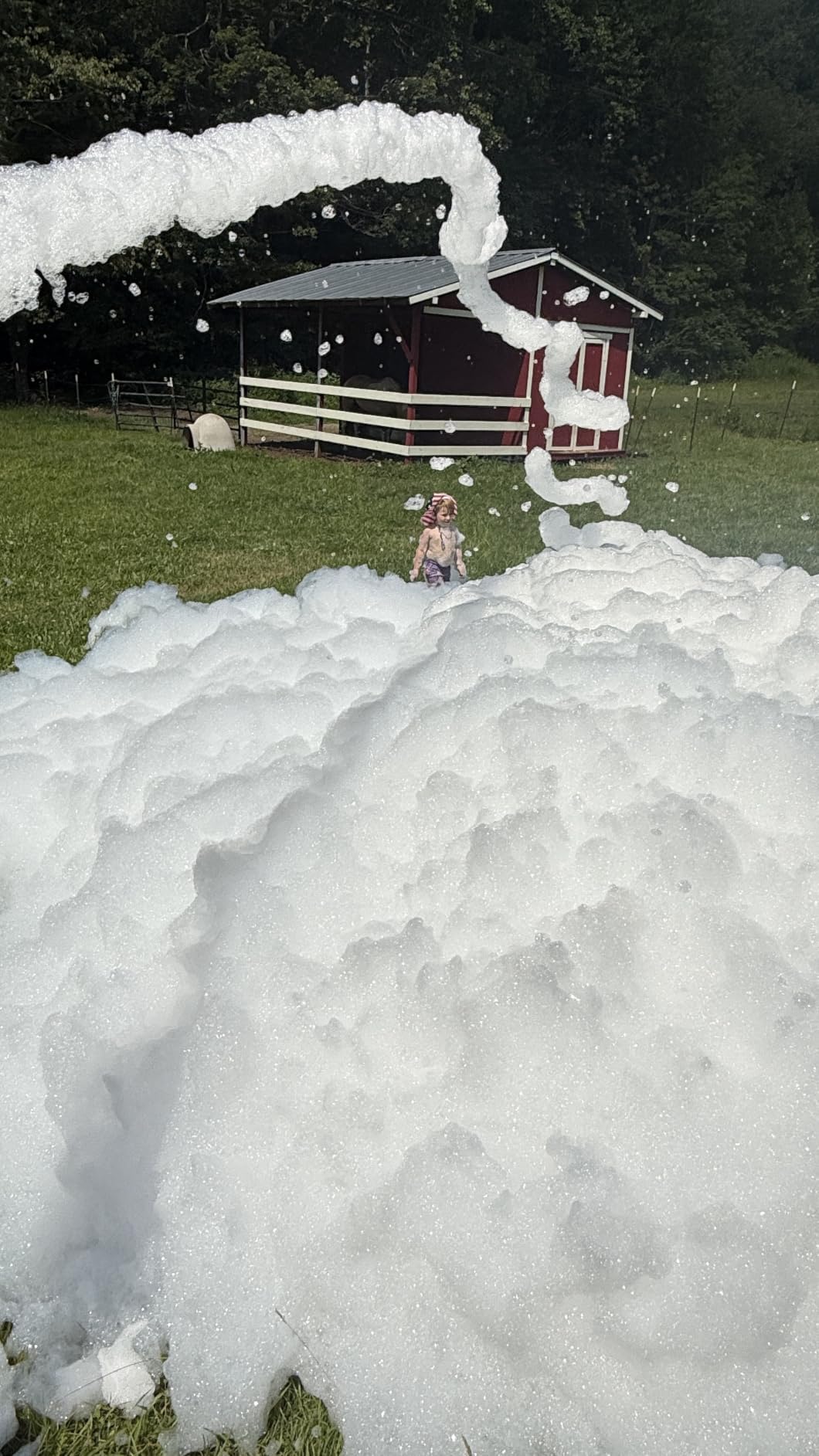 VEVOR Foam Machine, 9.84 to 16.40 ft Spray Distance Foam Cannon Party Machine, Bubble Cannon with 74QT Water Tank, Stable Vertical Design, Dense Foams Maker for Gatherings, Celebrations & Party customer photo 2