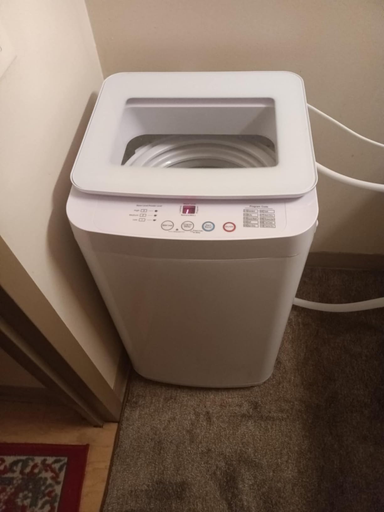 Auertech 14 lbs Portable Washing Machine, Fully Automatic Portable Washer with Glass Lid, 10 Wash Cycles, Compact Capacity Washer and Spin Dryer Combo with Drain Pump for Apartment, Dorm, RV customer photo 2