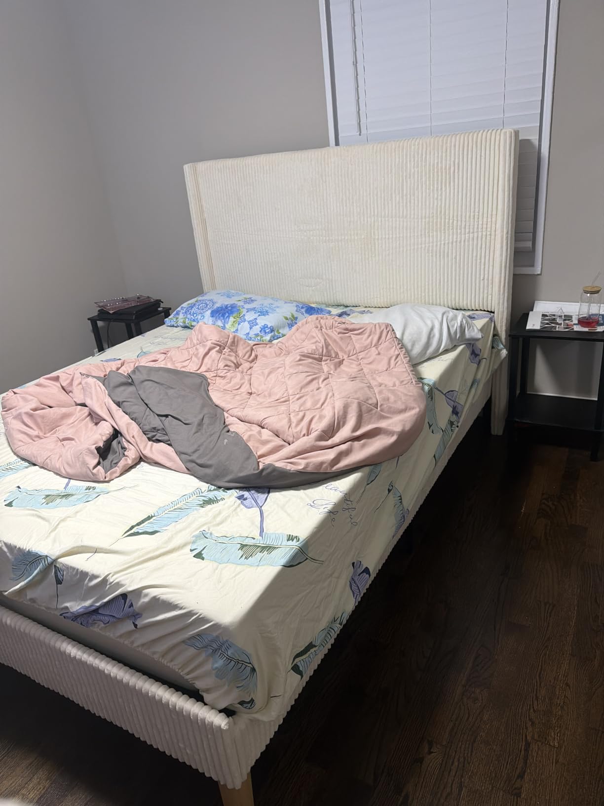 HUAHUU King Size Bed Frame with 51.2