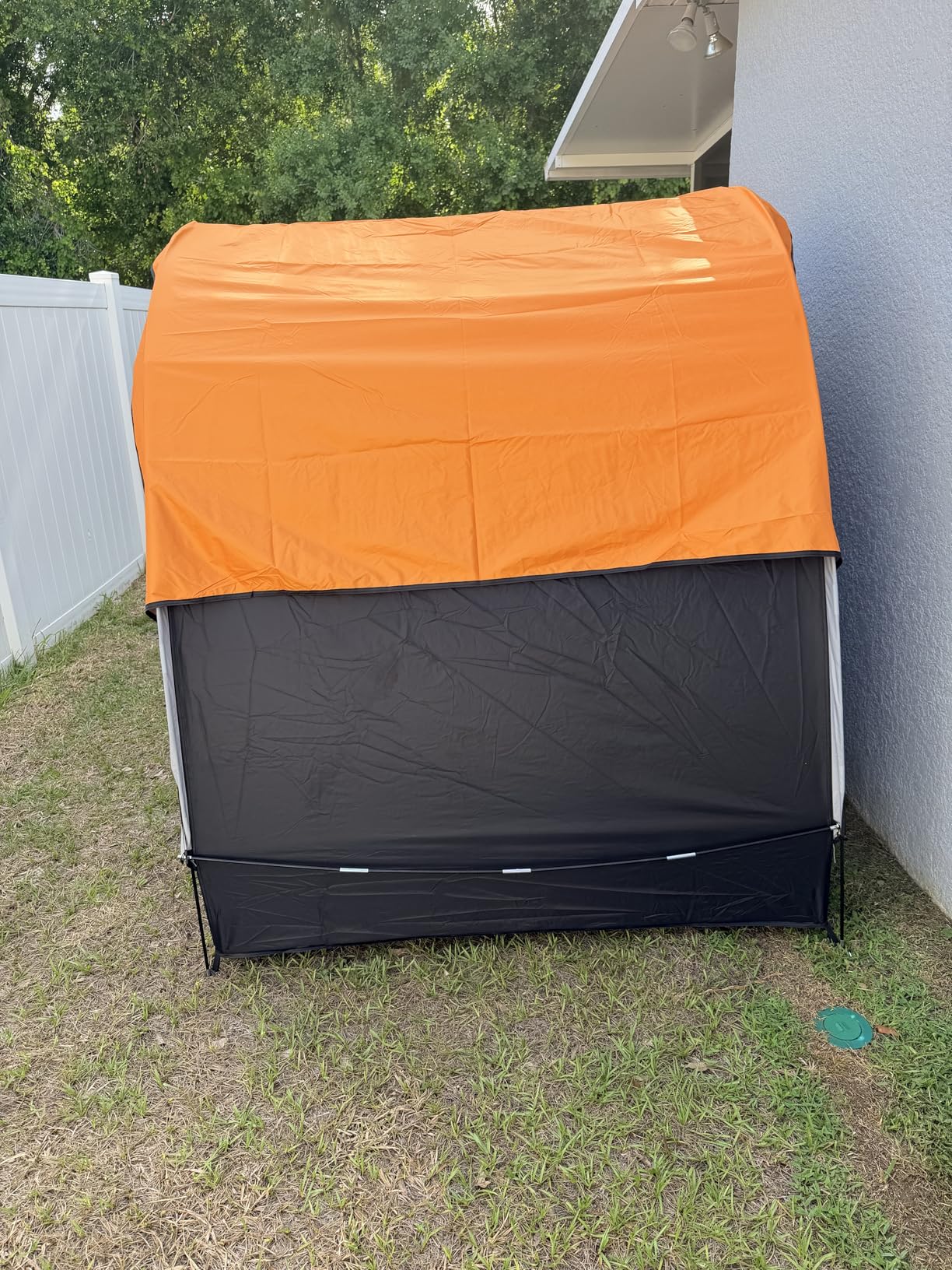 Upgraded Bike Tent with Rain Cover, Outdoor Storage Shed for 6-10 Bikes | 210D Oxford Fabric PU4000 Waterproof, Bike Shed/Bike Cover for Motorcycles, Garden Tools, Lawn Mower customer photo 2