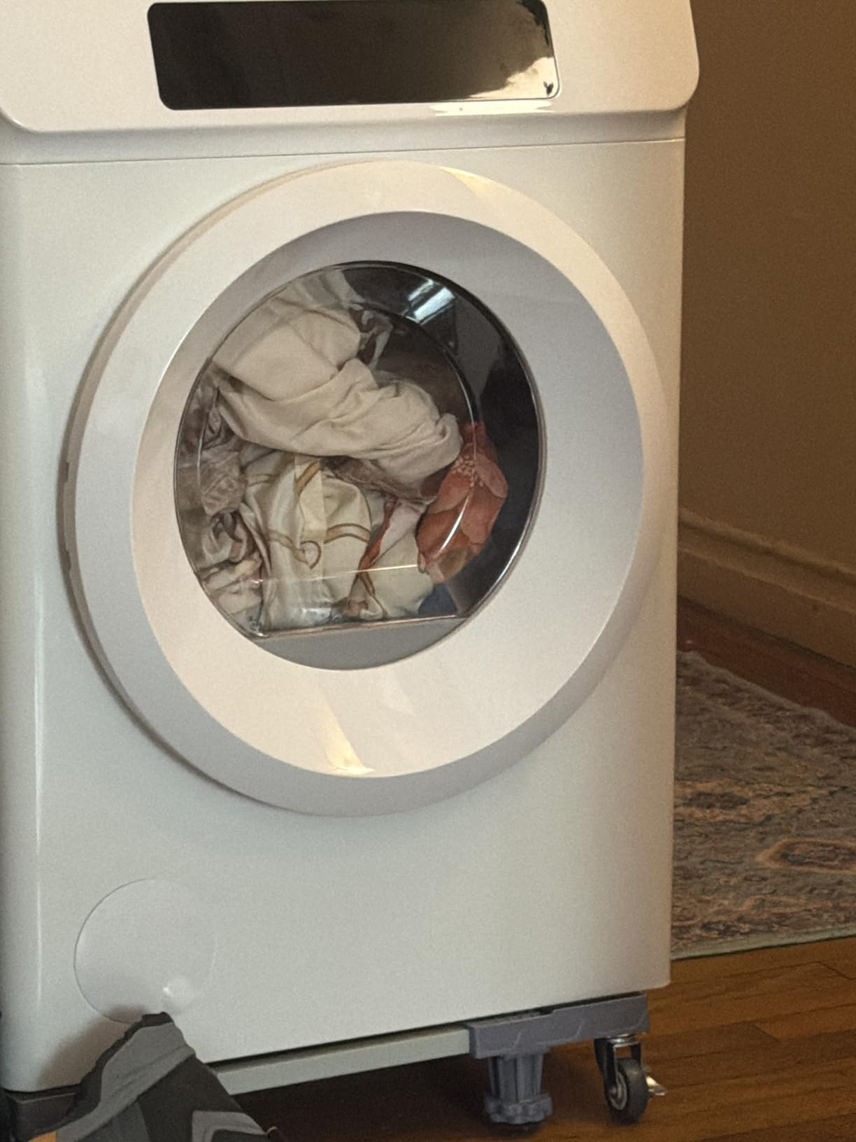 Auertech 3.6 CU. FT Clothes Dryer, Large Capacity Laundry Dryer with 12 Drying Modes & Stainless Steel Tub, Dryer Machine, Electric Dryer with LED Control for Busy Family Home, White customer photo 2