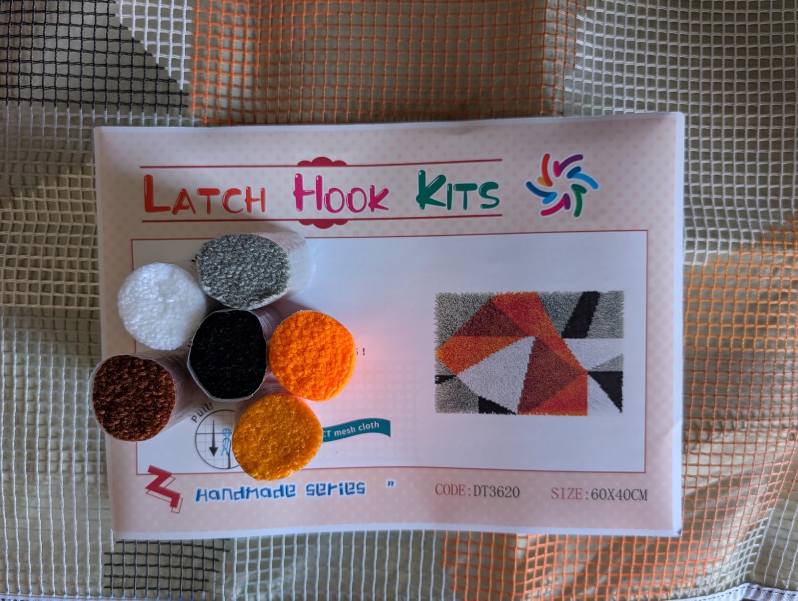 YZYMXDX Latch Hook Kits for Adults, Canvas Pre-Printed Handmade Hook Rug Kits for Home Decoration Festival Gift (80X115CM) customer photo 1