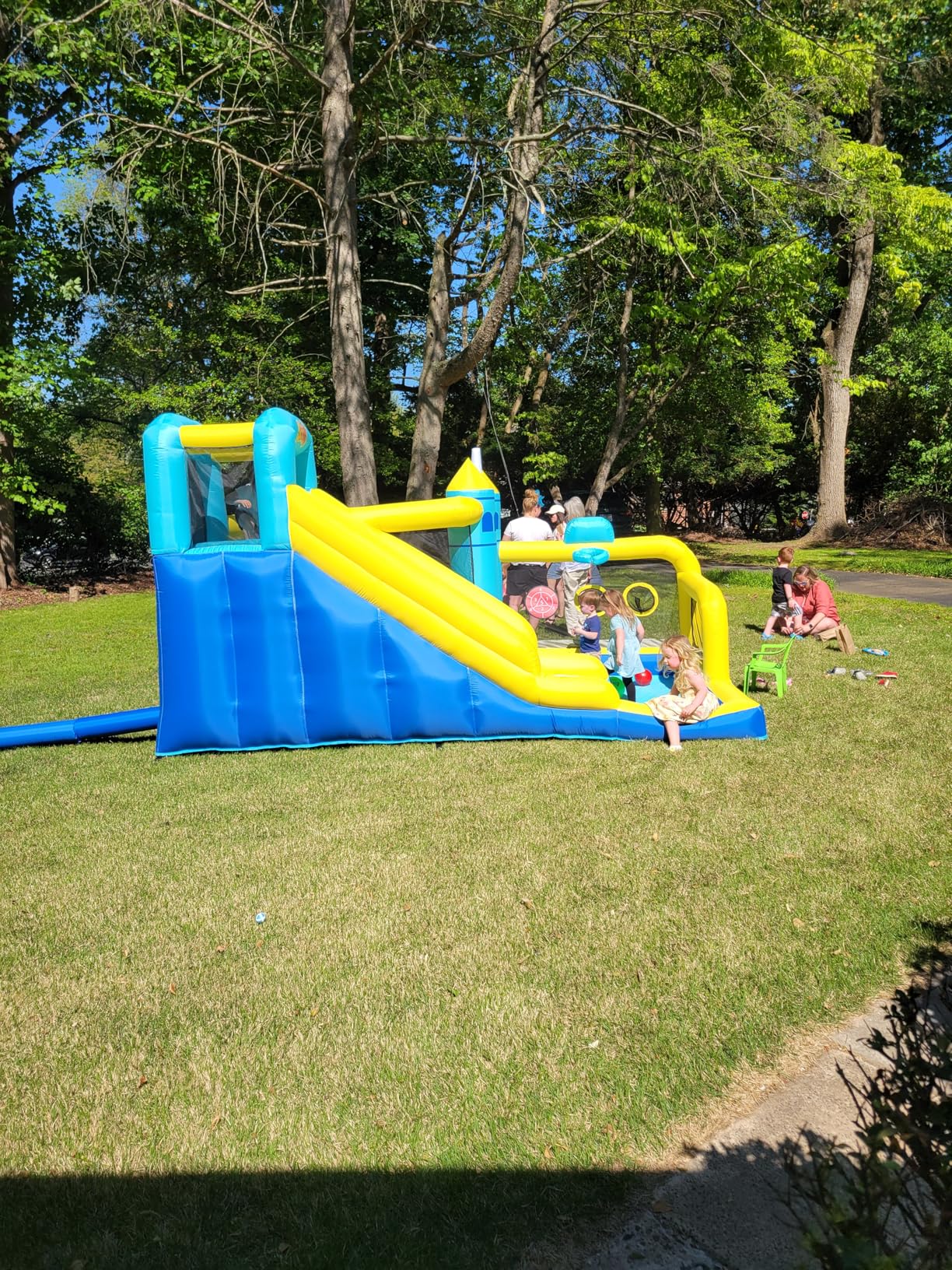 Bounce House, 8-in-1 Gameplay Mode Inflatable Bounce House for Kids | Sturdy and Durable Bouncy House with Blower, Bouncy Castle with Slide, Great for Indoor, Outdoor & Backyard, Birthday Parties customer photo 1