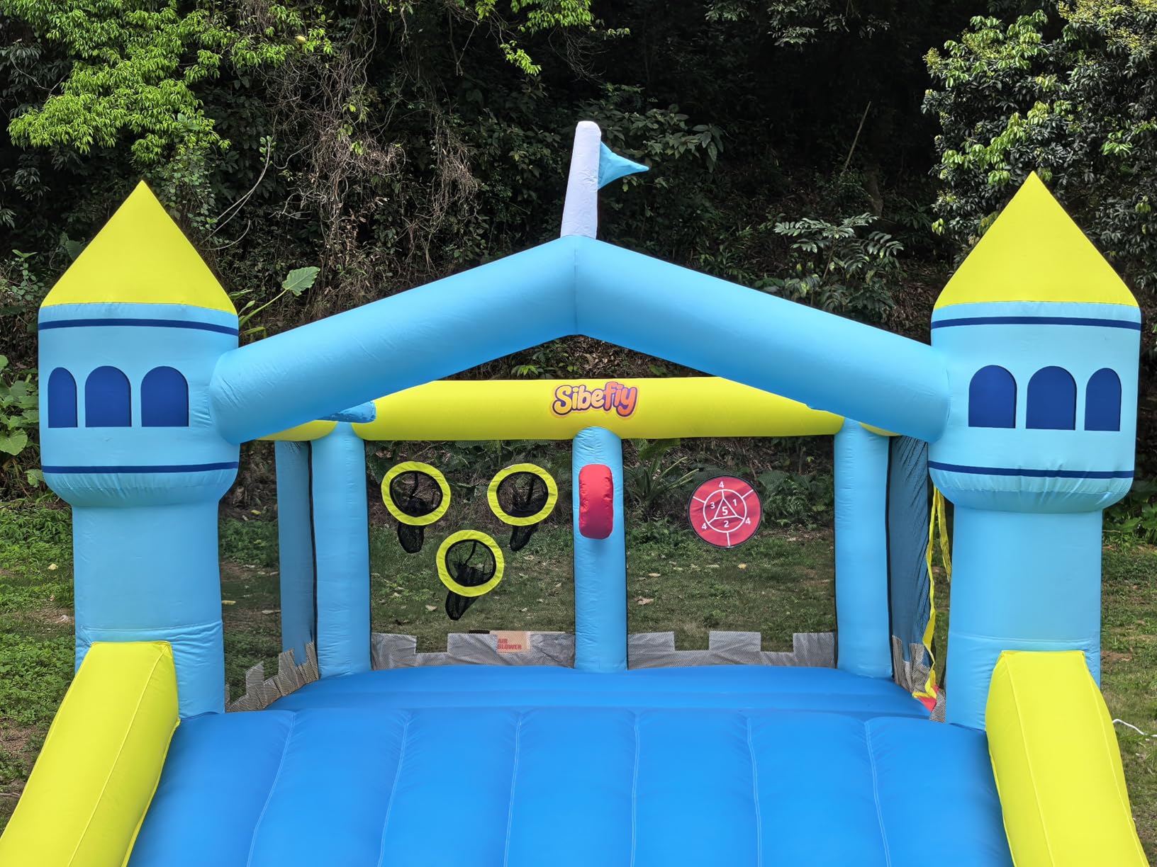 Bounce House, 6-in-1 Play Mode Inflatable Bounce House for Kids | High Elasticity Bouncy House with 480W Blower, Bouncy Castle with Wide Slide for Christmas, Birthday Parties customer photo 2