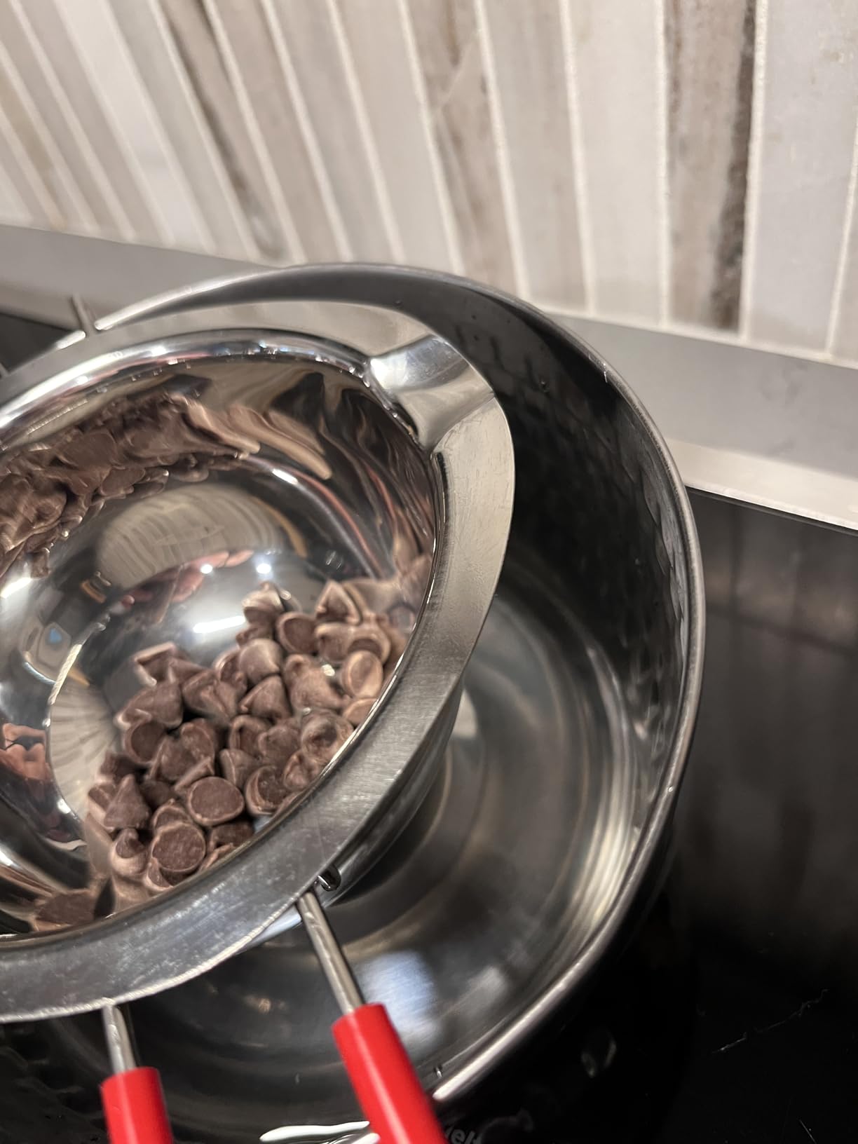 Chocolate Tempering Machine - Commercial Chocolate Melting Machine w/ 9L Capacity and 86-185F Temp Control, 1200W Professional Heated Chocolate Melter w/Stainless Steel Body, 110V, 2 Tanks customer photo 2