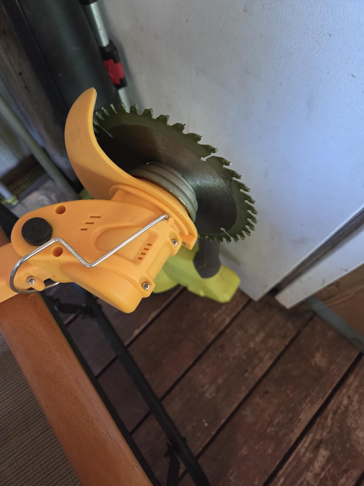 Cordless Weed Wacker Eater Brush Cutter Weed Trimmer with Blade Stringless | 2 X 2.0Ah Electric Weedwacker 21V Battery Powered with Charger - User Friendly Small Yards Grass Cutter for Seniors, Beginner customer photo 2