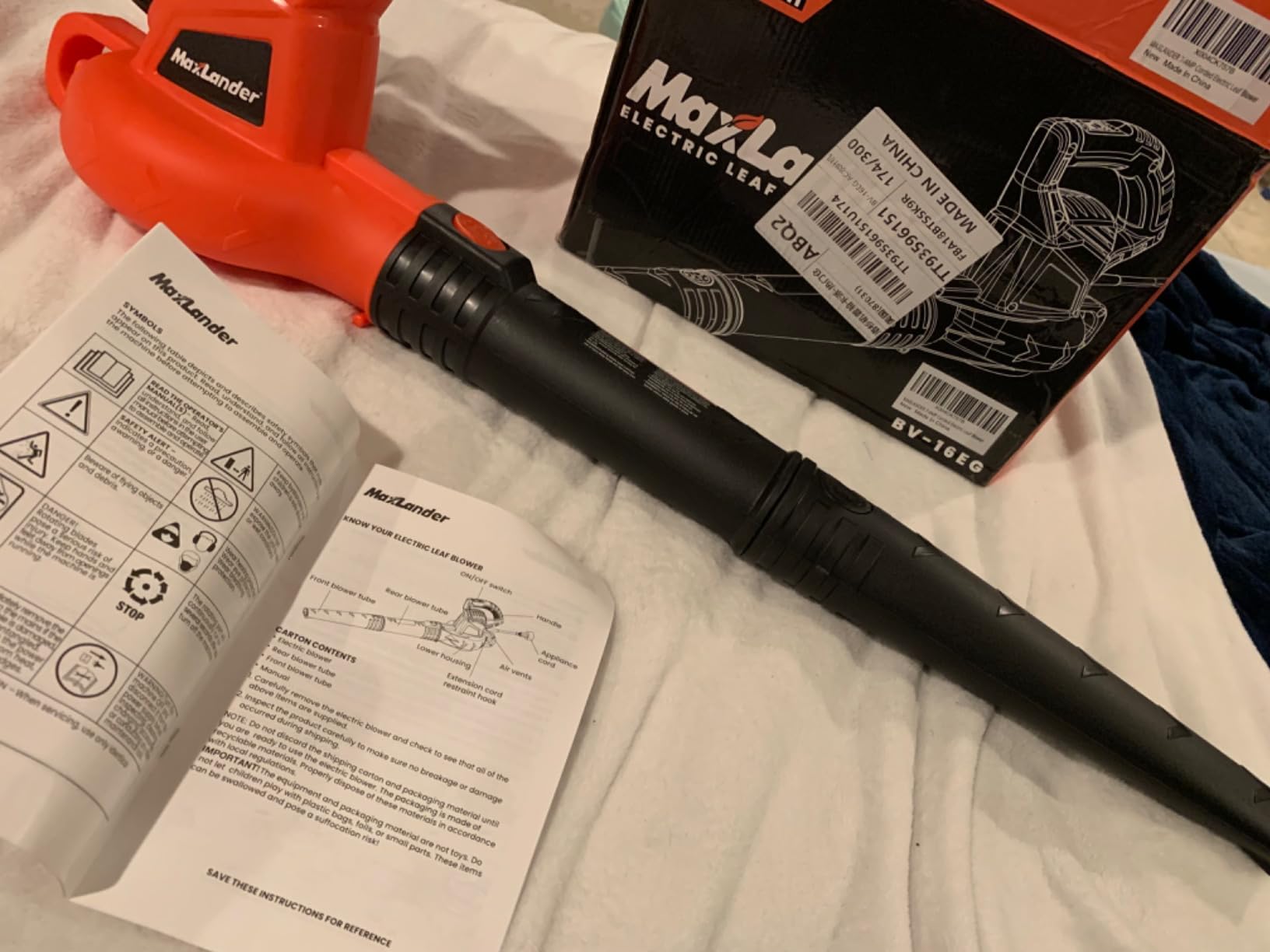 MAXLANDER 40V Cordless Leaf Blower Vacuum Mulcher, Leaf Vacuum with 40L Bag | Brushless Motor, 15:1 Mulch Ratio, 6-Speed Dial, 170MPH Blowers for Lawn Yard Cleanup, 2x4.0Ah Battery & Charger Included customer photo 2