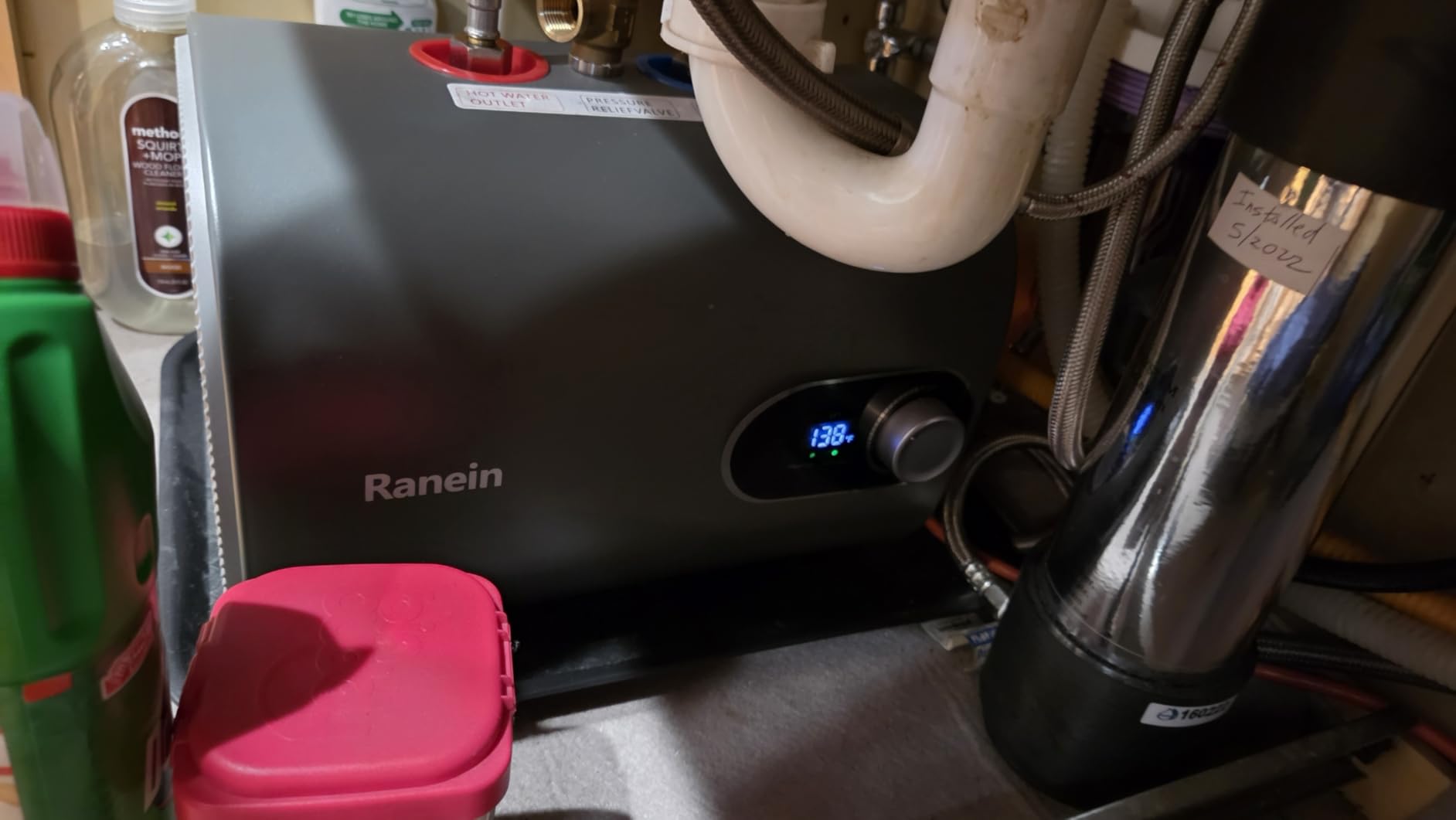 Gen II Ranein 2.5 Gallons Electric Mini Tank Water Heater, 120V, Instant Hot Water for Point of Use, Easy Installation, Compact Design for Under Sink, Ideal for Daily Use of Kitchen and Bathroom customer photo 1