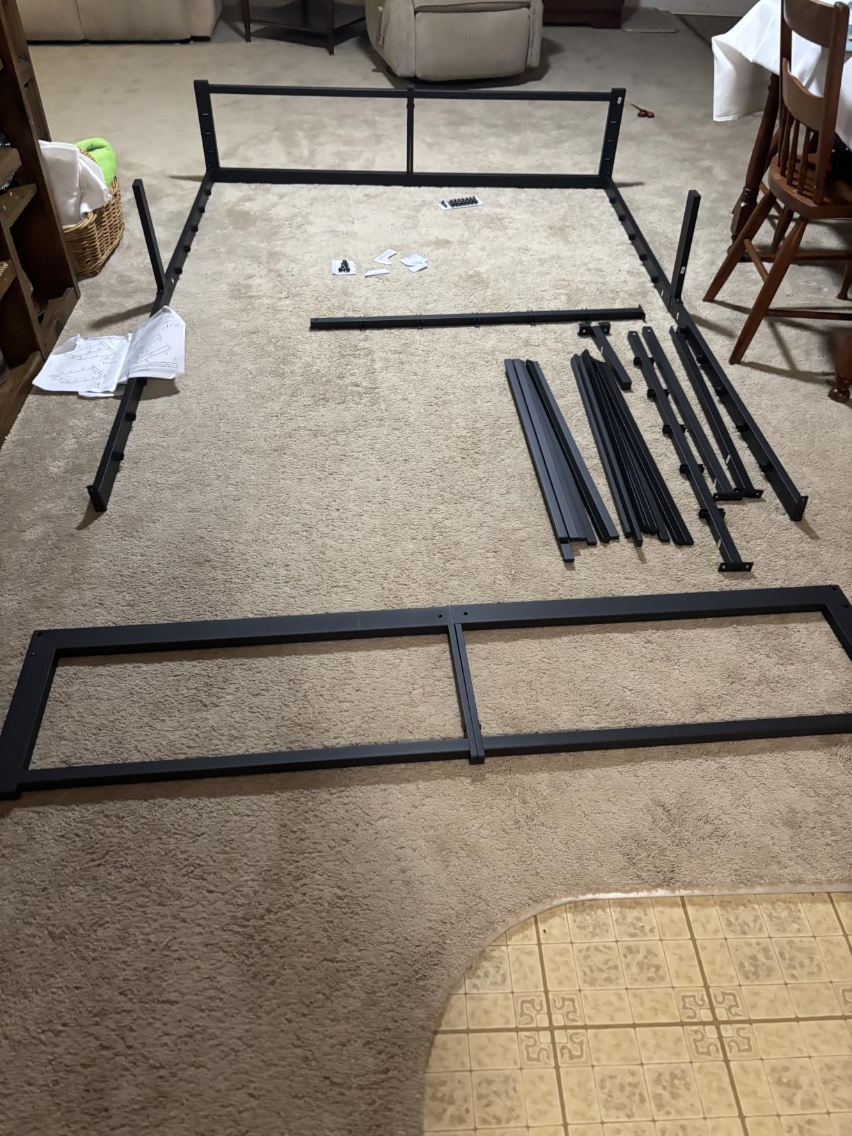 SHA CERLIN 14 Inch Heavy Duty Full Bed Frame, 4000 lbs Capacity Metal Platform Beds with Reinforced Legs, No Box Spring Required, Easy Assembly, Black customer photo 2
