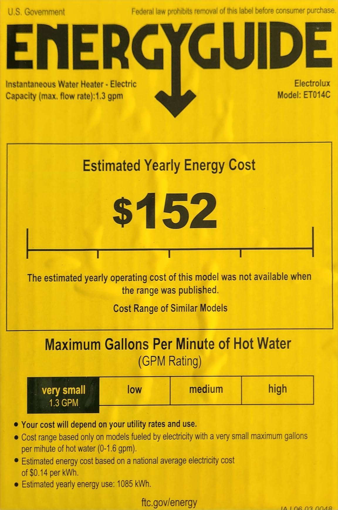 Electrolux 8kW Tankless Water Heater Electric 240V - On Demand Water Heater Electric, Instant Hot Water Heater Under Sink, Energy Efficiency, Space-Saving Design customer photo 1