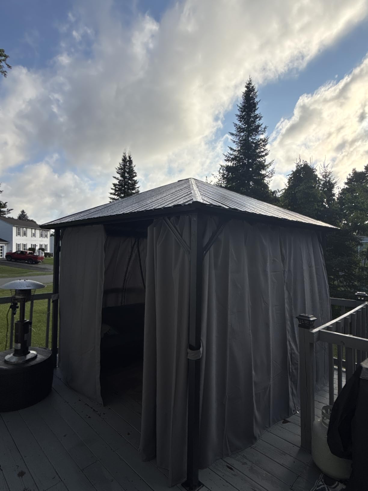 UDPATIO 12'x20' Hardtop Gazebo, Permanent Pavilion for Lawn Garden, Grey customer photo 1