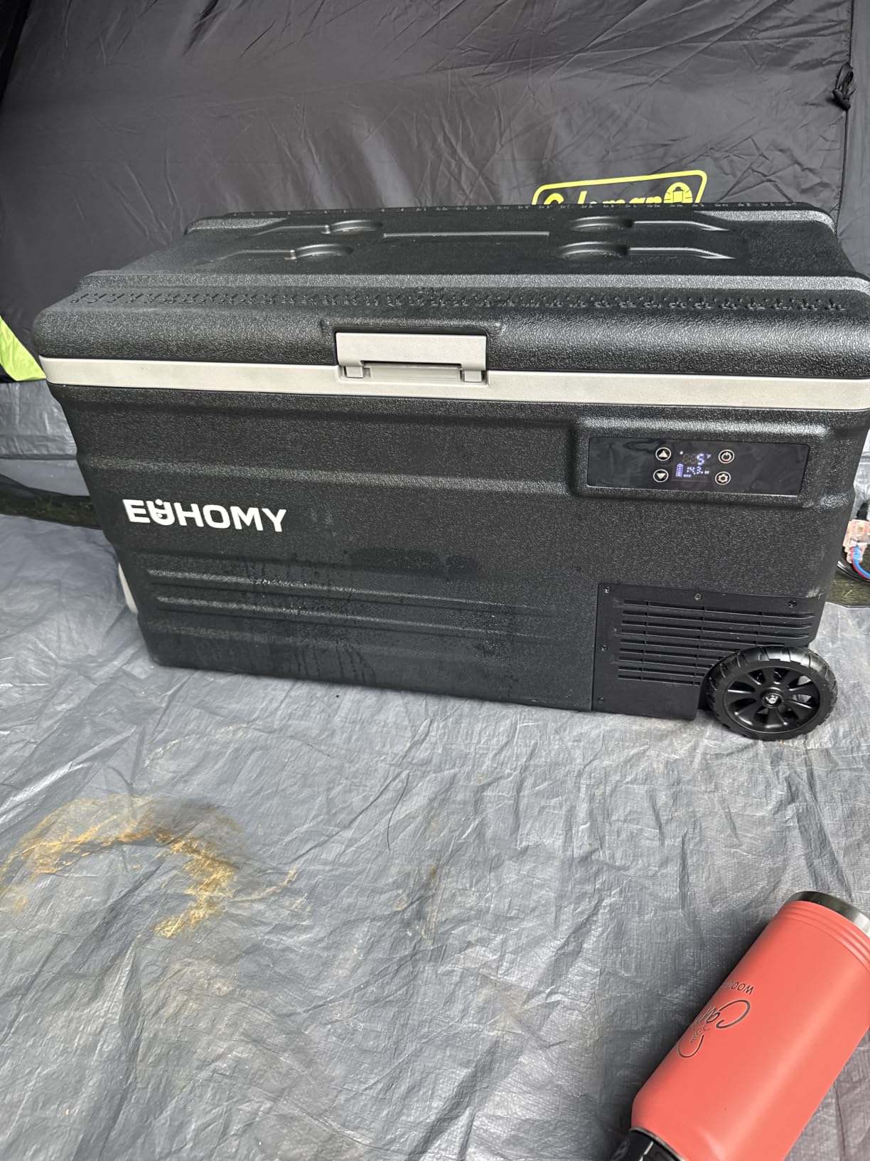 EUHOMY 80QT 12 Volt Refrigerator Dual Zone -4℉~68℉ 12v refrigerator for Car customer photo 1