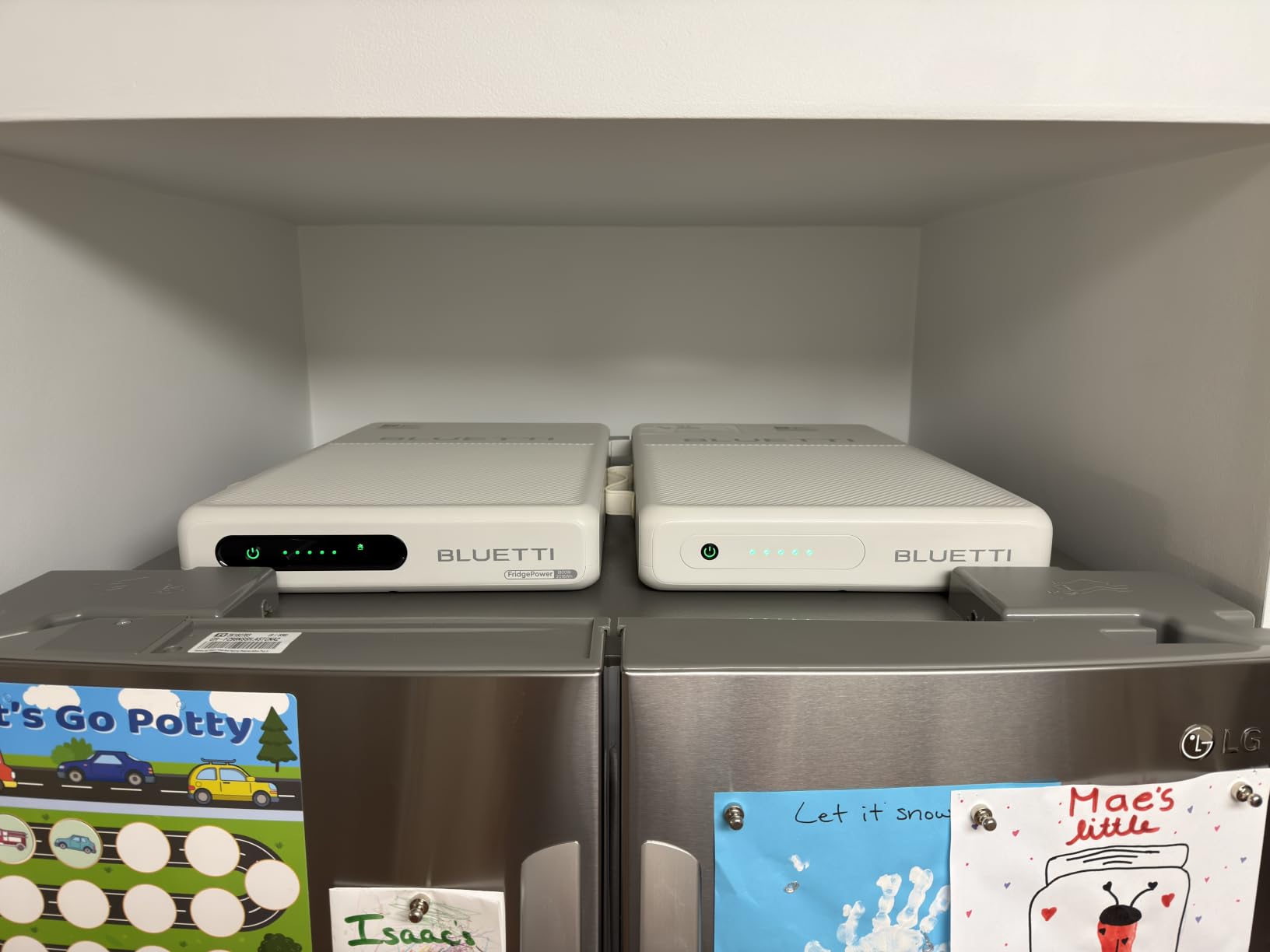 BLUETTI FridgePower Portable Power Station, 2016Wh 1800W LFP Battery Backup | 3600W Surge, 4W Self-Consumption, Ultra-Slim 75mm, 10ms UPS, for Fridge, Sump Pump, Home Backup, Emergency, Outage customer photo 1