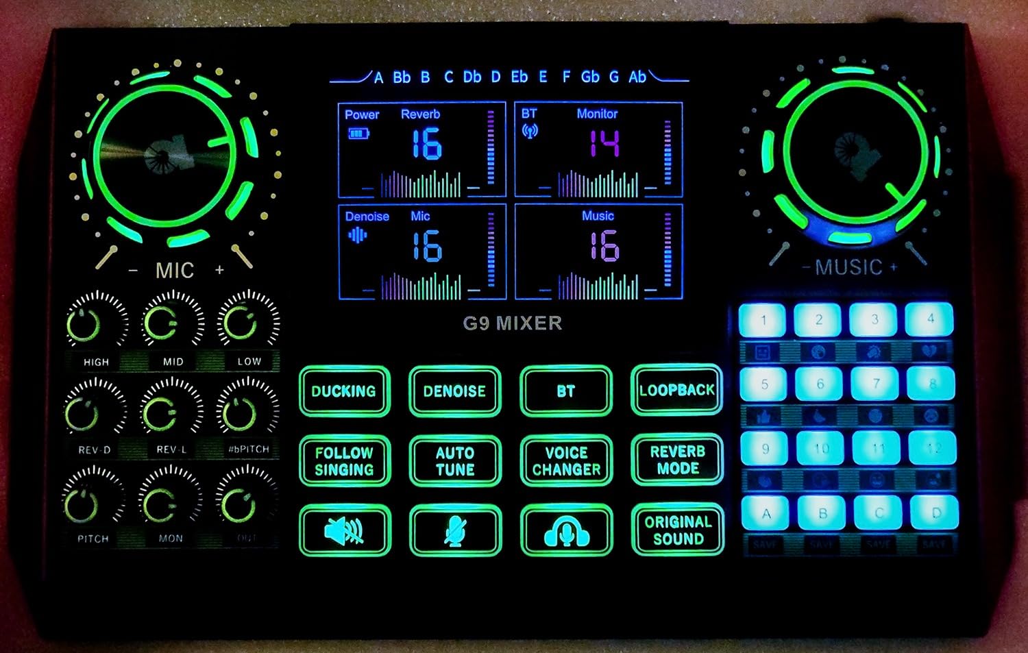 TENLAMP G10 Creator Audio Mixer Bundle with Dual Mics for Podcast Streaming | Professional audio for two creators with noise reduction, studio voice effects and Bluetooth connectivity. customer photo 2