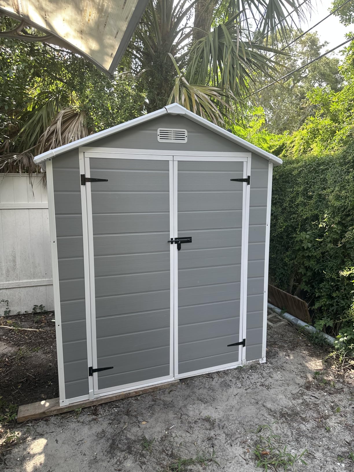 Aoxun 6x4 FT Outdoor Storage Shed, Plastic Garden Resin Shed customer photo 1