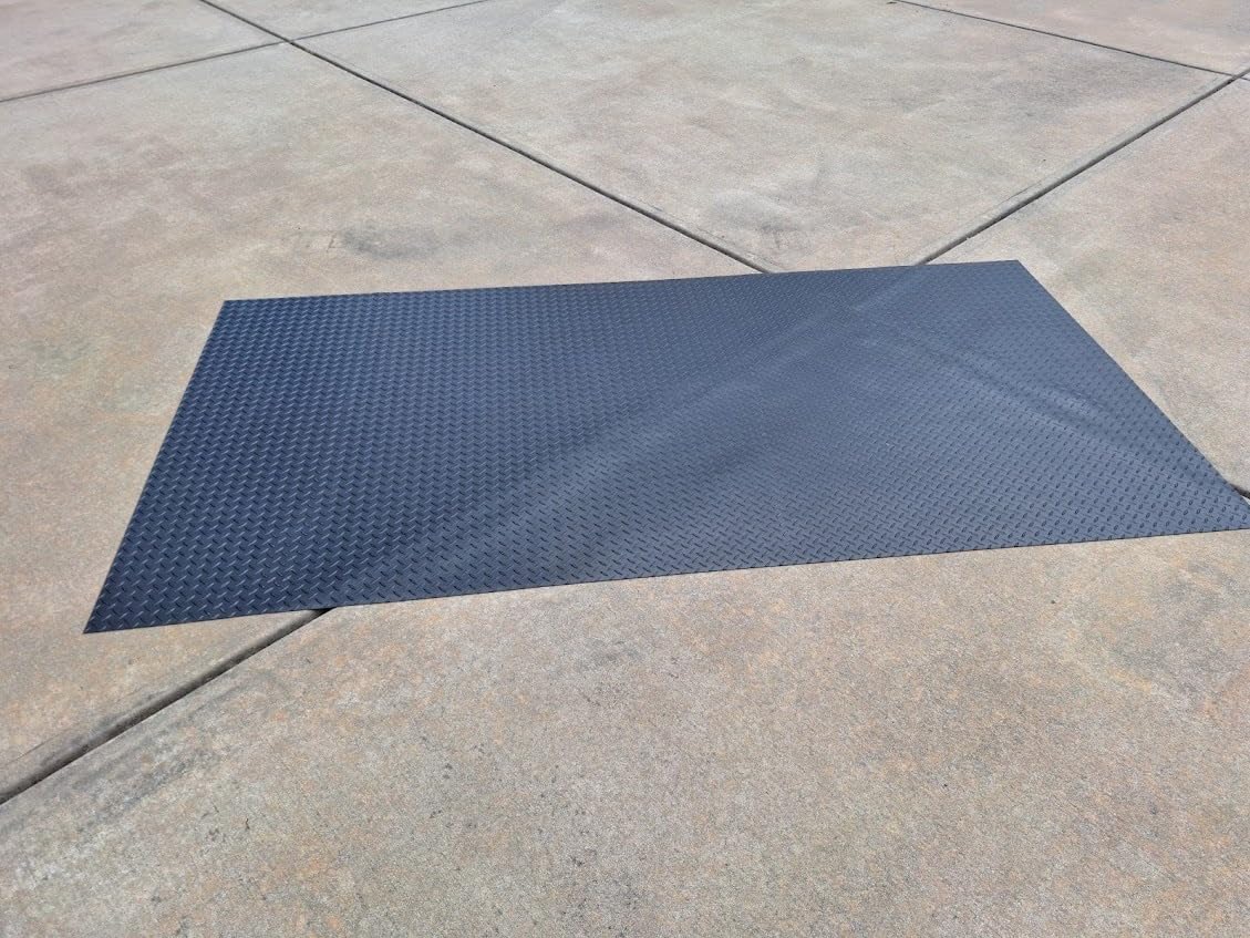 SEAL 6 x 15 FT Premium Garage Floor Mat, Solid 2.8mm Thick Lay-Flat Black Commercial Grade Heavy Duty Parking Mat for SUV, Sedan, Workshop, Water/Stain Resistant Runner (Embossed Coin Grip) customer photo 2