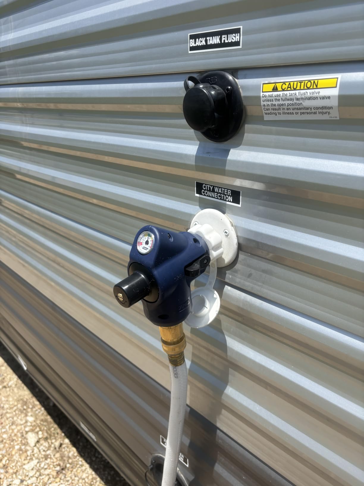 Camco Tastepure 4-in-1 Adjustable RV Water Pressure Regulator - Combines a 90 Degree RV Hose Elbow Design, Pressure Gauge, Adjustable Regulator, & Shut-Off Valve in One RV Accessory (40065) customer photo 1