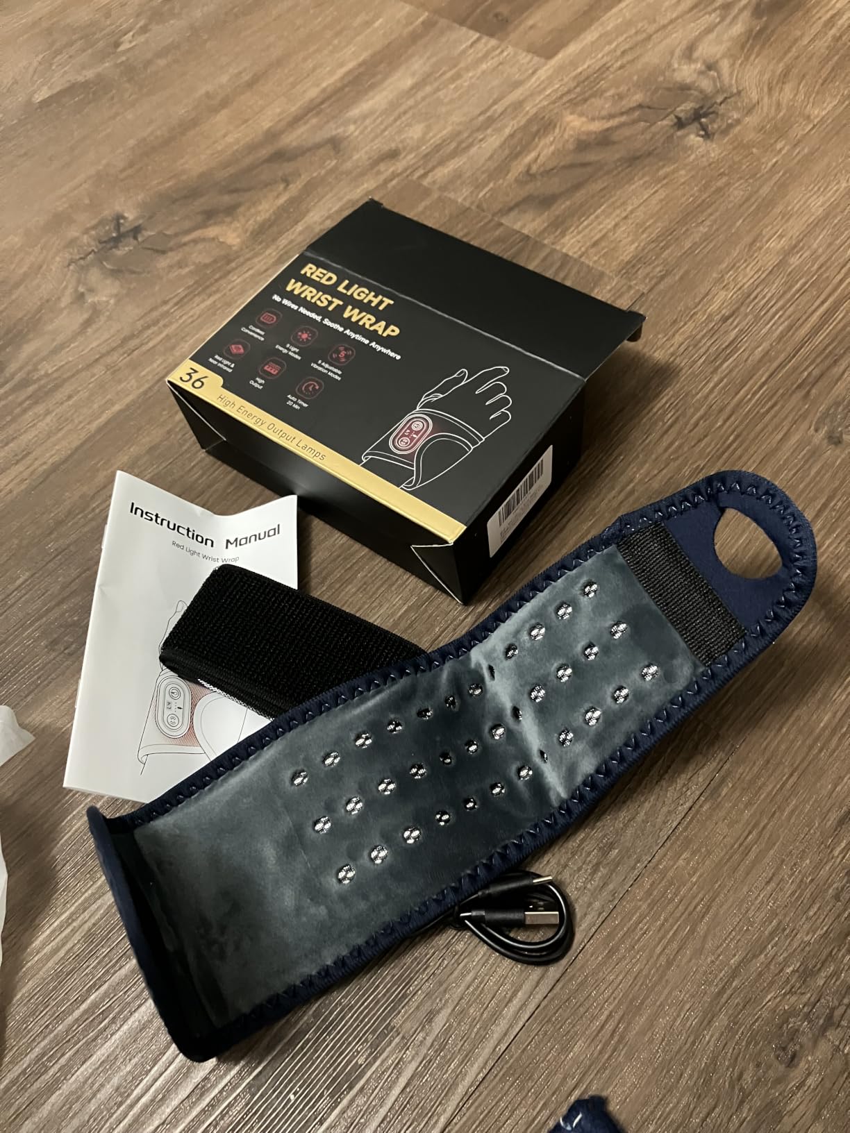 Red Light Therapy for Wrist Hand with Heat & Massage, 3000mAh Controller customer photo 2