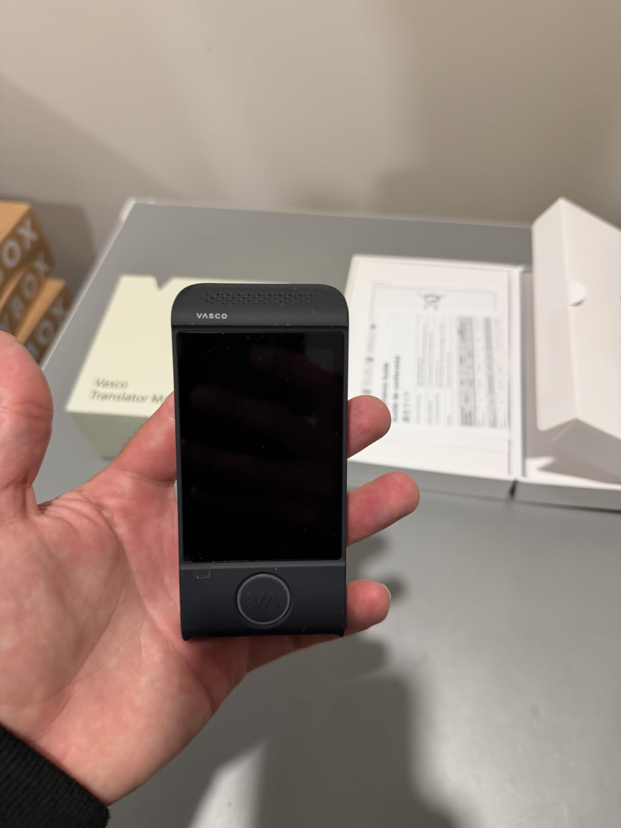Vasco Translator M4 Voice Translator | Free Lifetime Internet | Lightweight Pocket-Sized Translator | Easy Physical Talk Button | Automatic Two-Way Mode | 113 Languages customer photo 2