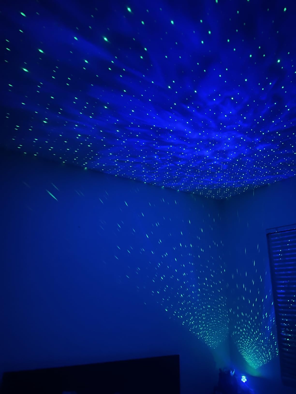 Galaxy Projector,Star Projector,Northern Lights Projector with 6 Film Discs,24H Timer,White Noises,Bluetooth Speaker,Smart APP&Voice Control,LED Starlight Night Light Projector for Kids Bedroom White customer photo 1