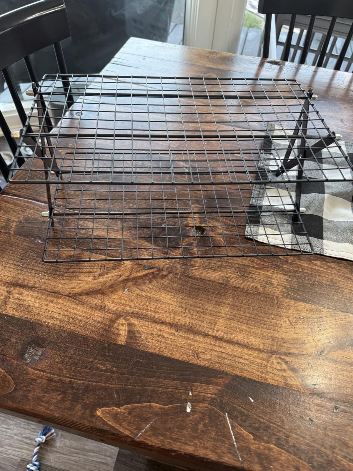 Black 2-Tier Soap Curing Rack, Foldable Metal Drying Stand for Soap Making, Adjustable Height for Handmade Bars customer photo 2