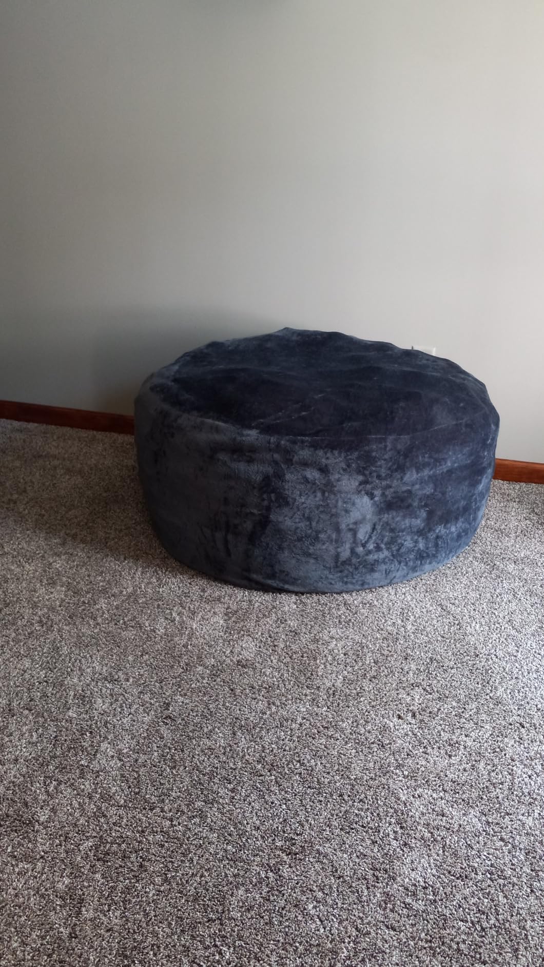 Combet Big Bean Bag Chairs for Adults, Bean Bag Chair with Filler Memory Foam Chair Super Soft Plush, Living Room Furniture, Suitable for Bedrooms, Comfy Lounge Reading Chairs (Black, 6FT) customer photo 1