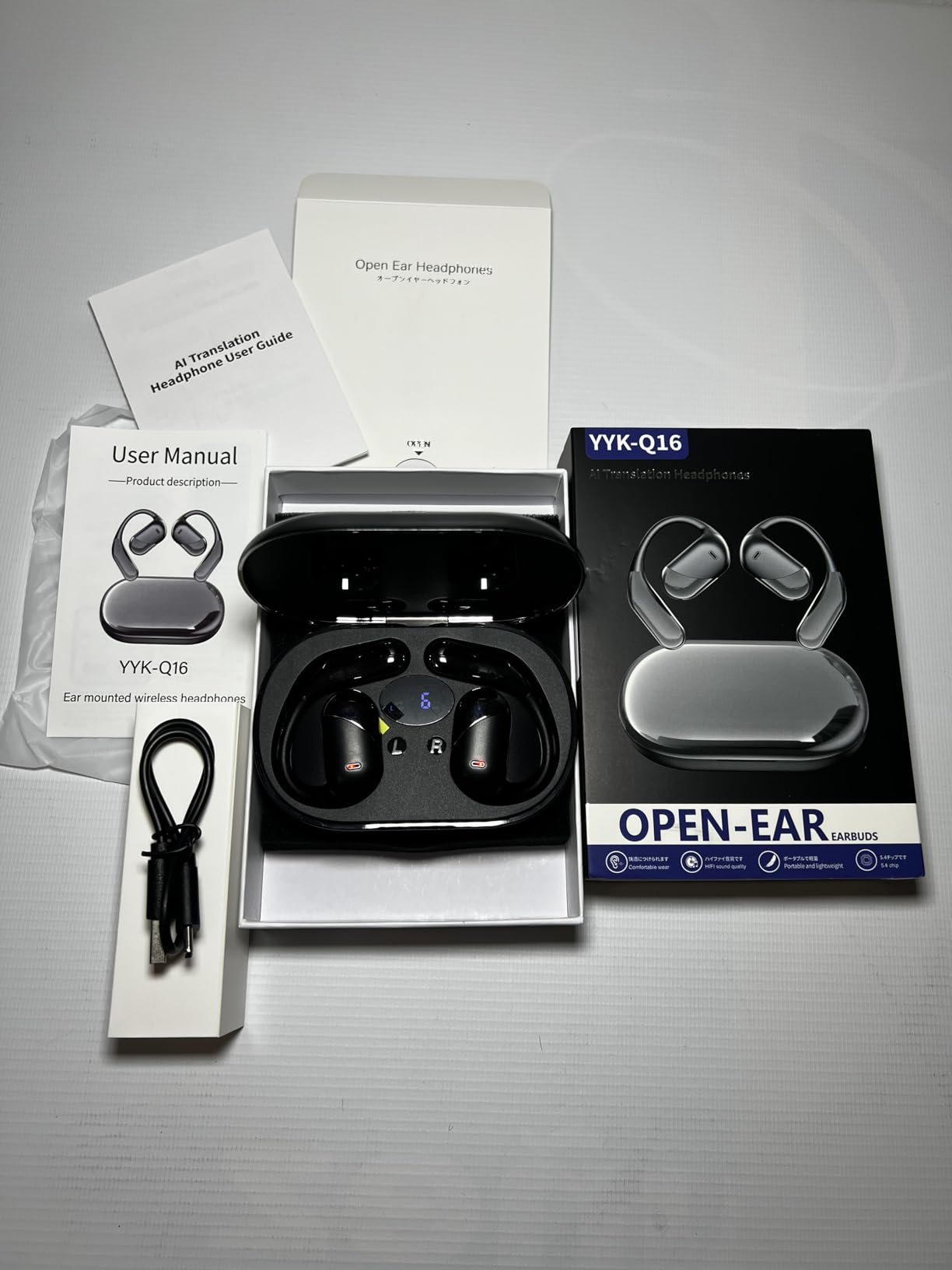 AI Translation Earbuds Real Time - 198 Languages Translator 60H Playtime | Audifonos Traductores Inglés Español, Bluetooth 6.1 Translating Headphones with Charging Case for Travel Meeting Learning customer photo 1