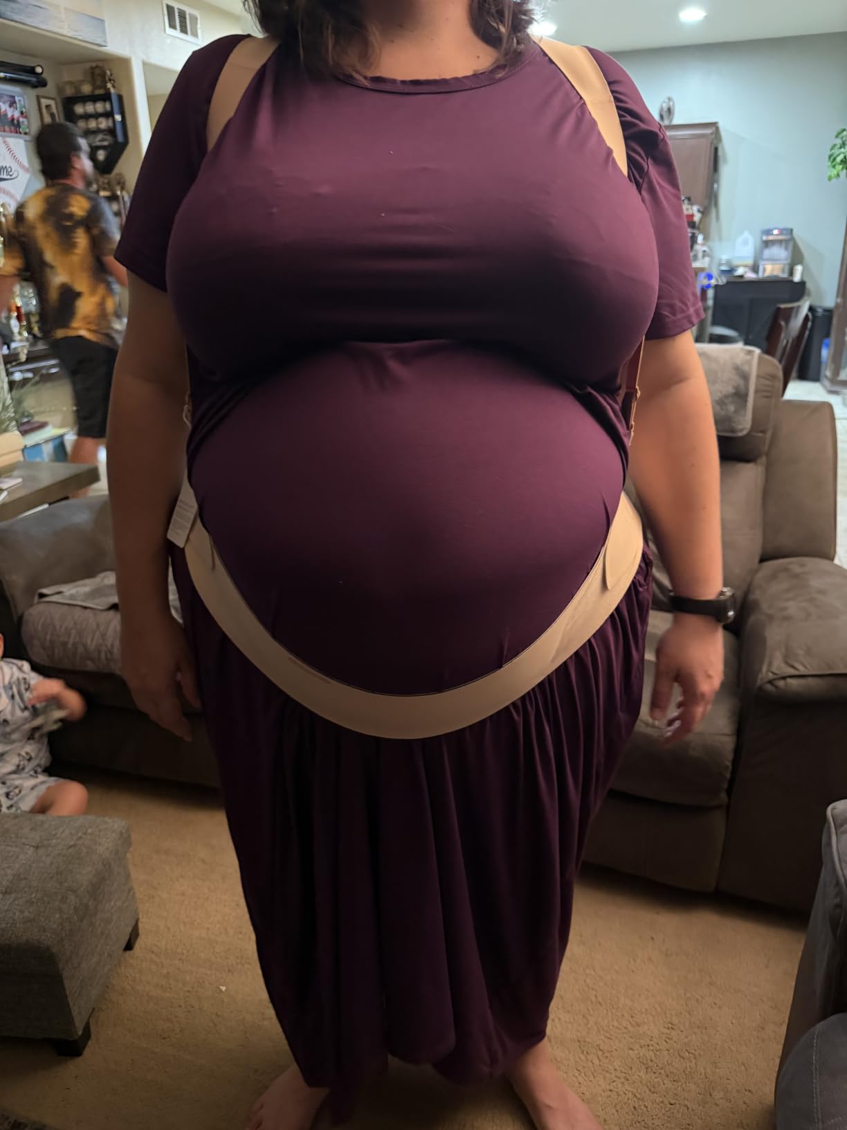 Momcozy Go As You Grow Belly Bands for Pregnant Women-For Twins/Multiples | 3-Zone Support Redistributes Weight from Fast-Growing Bumps across the Belly, Back and Shoulders for Stable All-Day Comfort customer photo 2