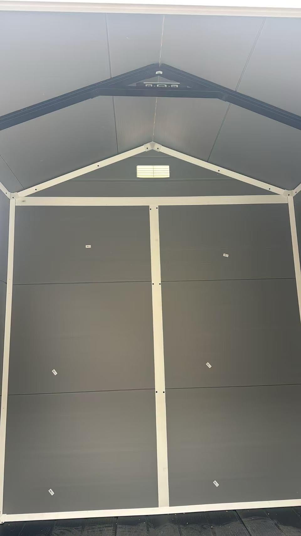 Patiowell 6x4 FT Resin Outdoor Storage Shed with Floor, Light Gray customer photo 1