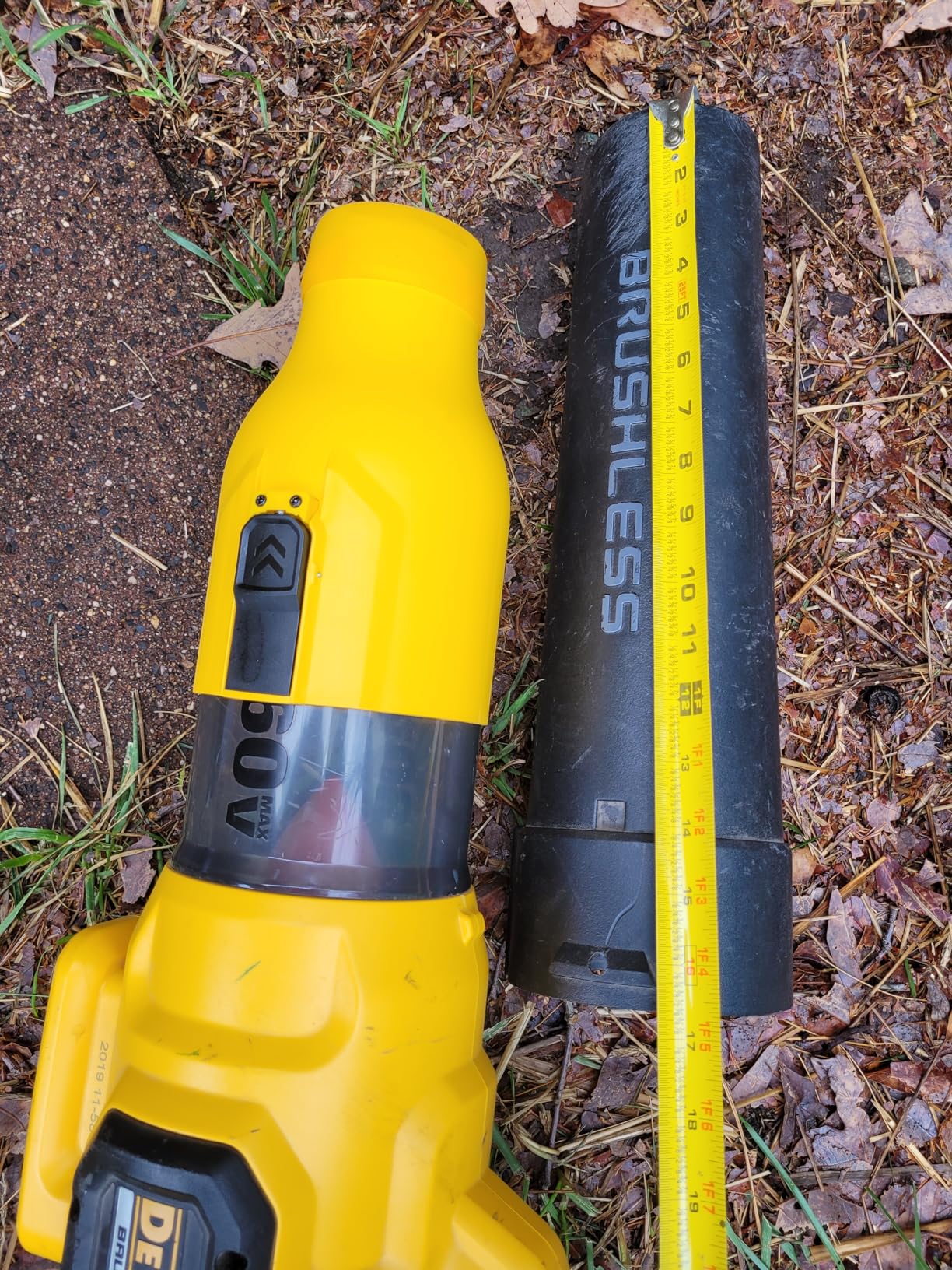 3-in-1 Leaf Vacuum Cordless with Bag Compatible for Dewalt 20V Battery | Electric Leaf Blower with Vacuum & Mulcher with 40L Bag, Leaf Blowers for Lawn Care, Turbo Mode (No Battery) customer photo 1