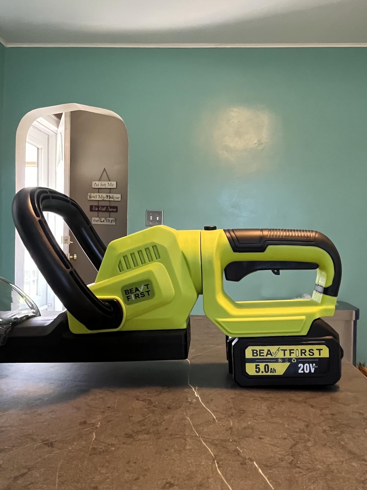 20V 22-Inch Hedge Trimmer Cordless with 2x5.0Ah Battery & Charger | Electric Bush & Shrub Trimmer | 180° Rotatable Handle | 2/3'' Dual-Action Blade | Dual-Safety Switch for Garden Yard Care customer photo 2