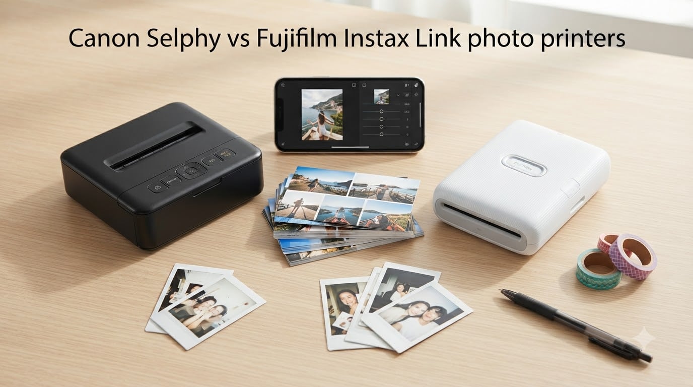Canon Selphy vs Fujifilm Instax Link photo printers