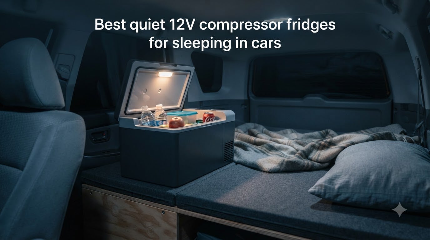 Best quiet 12V compressor fridges for sleeping in cars