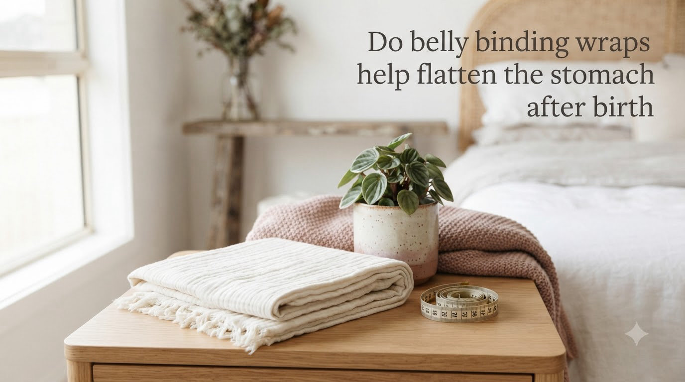 Do belly binding wraps help flatten the stomach after birth