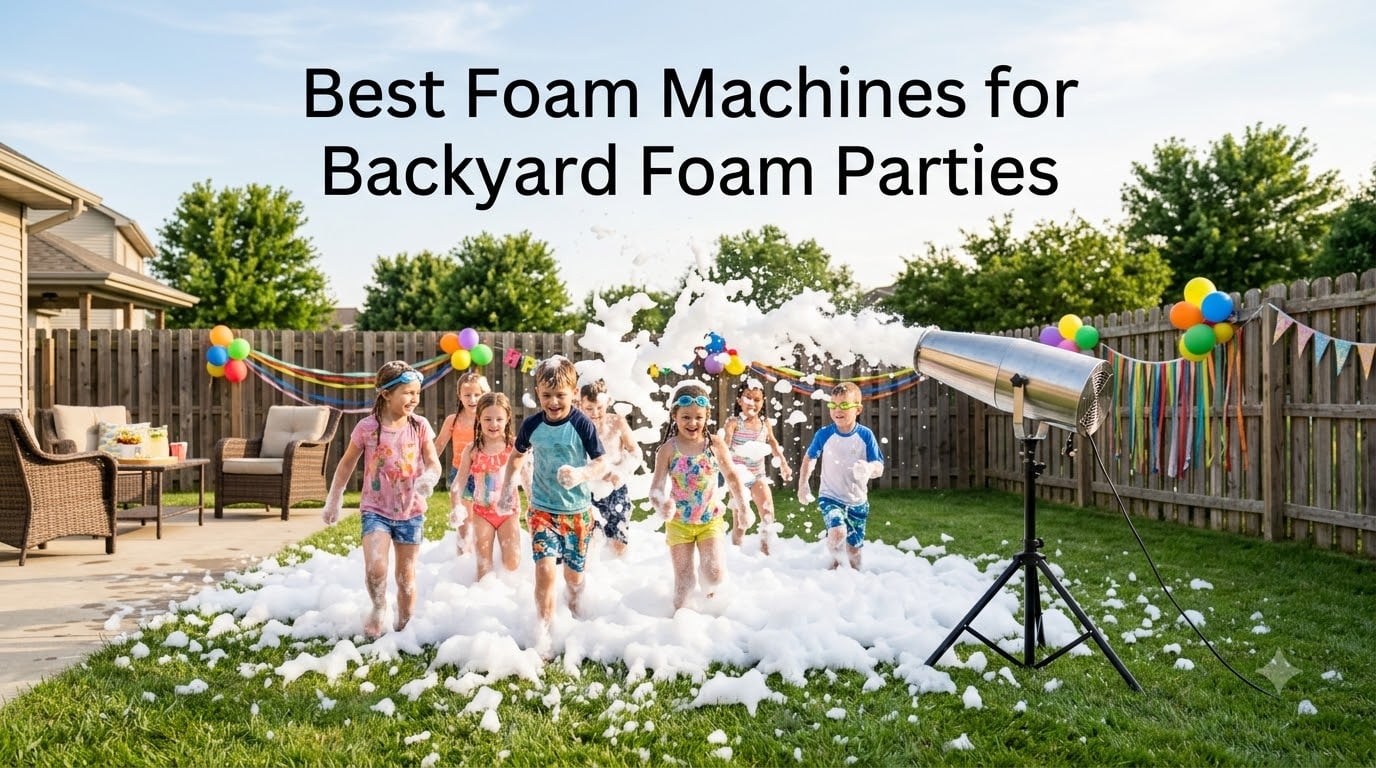 Best Foam Machines for Backyard Foam Parties