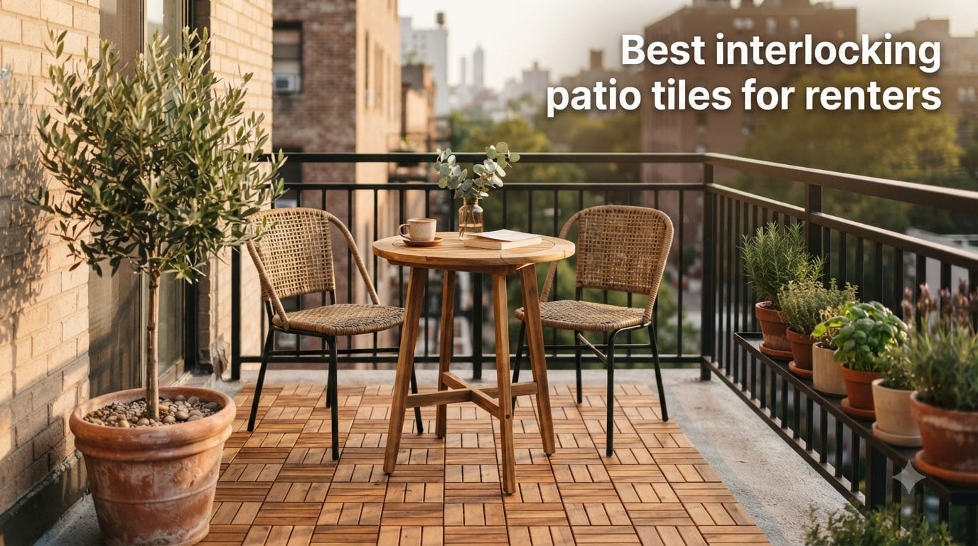Best interlocking patio tiles for renters