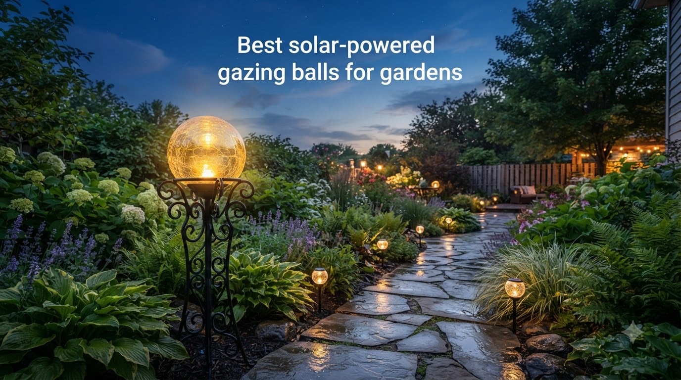 Best solar-powered gazing balls for gardens