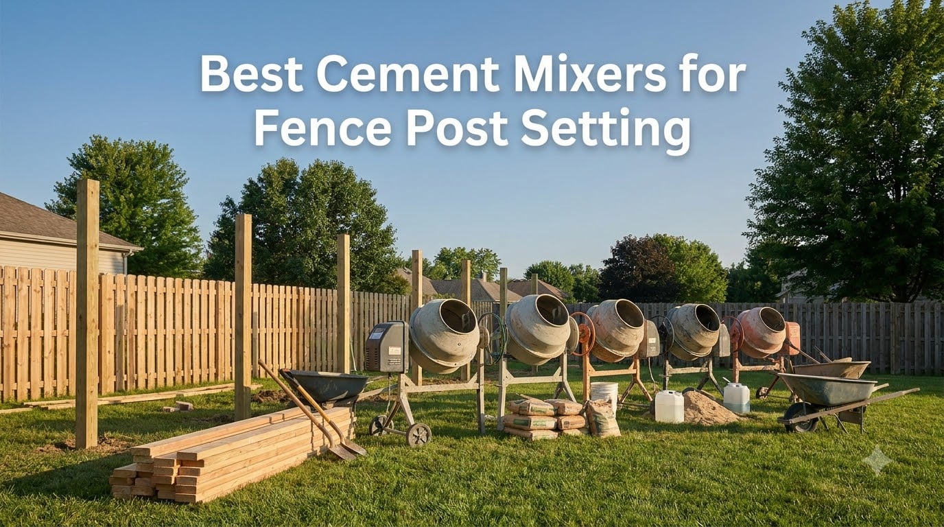 Best Cement Mixers for Fence Post Setting