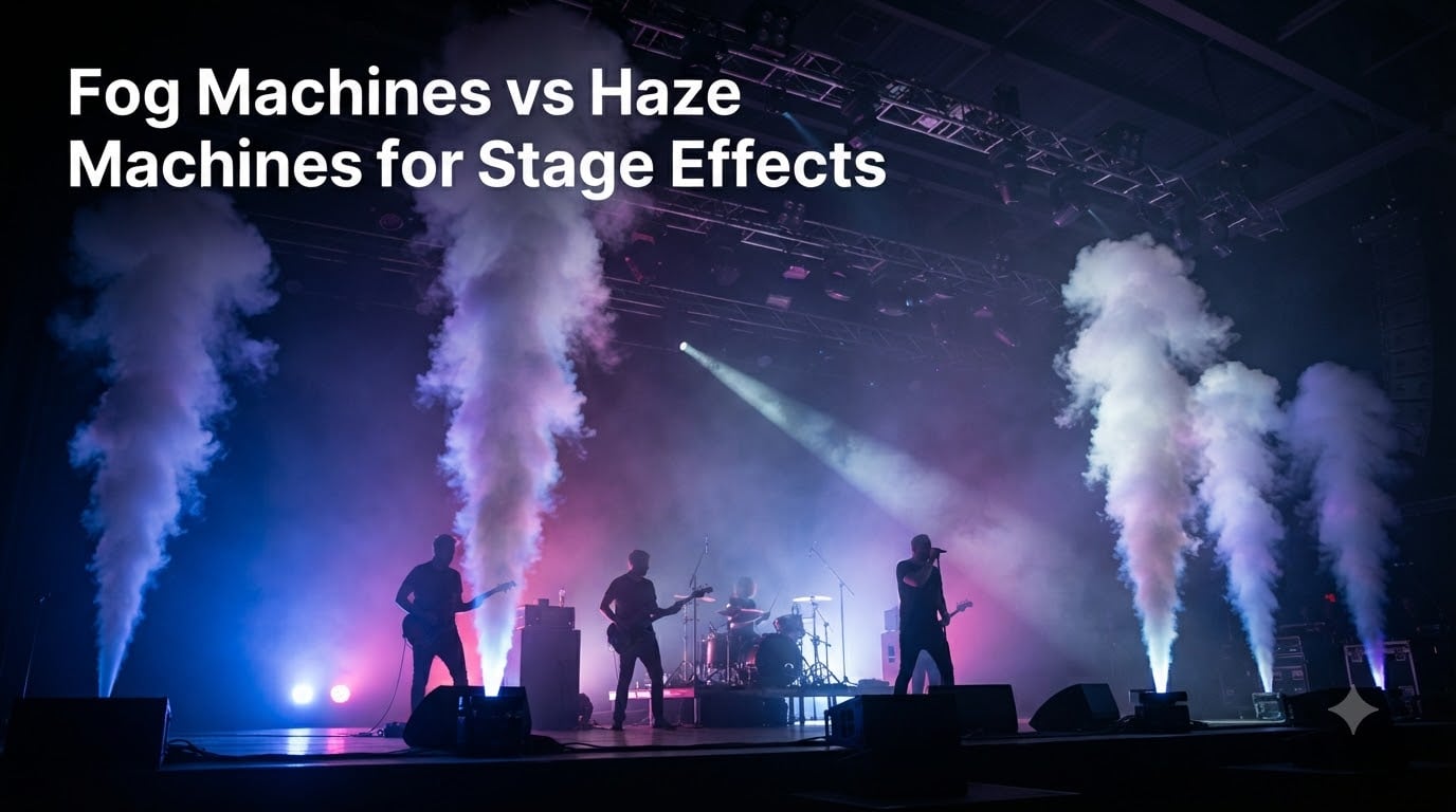 Fog Machines vs Haze Machines for Stage Effects