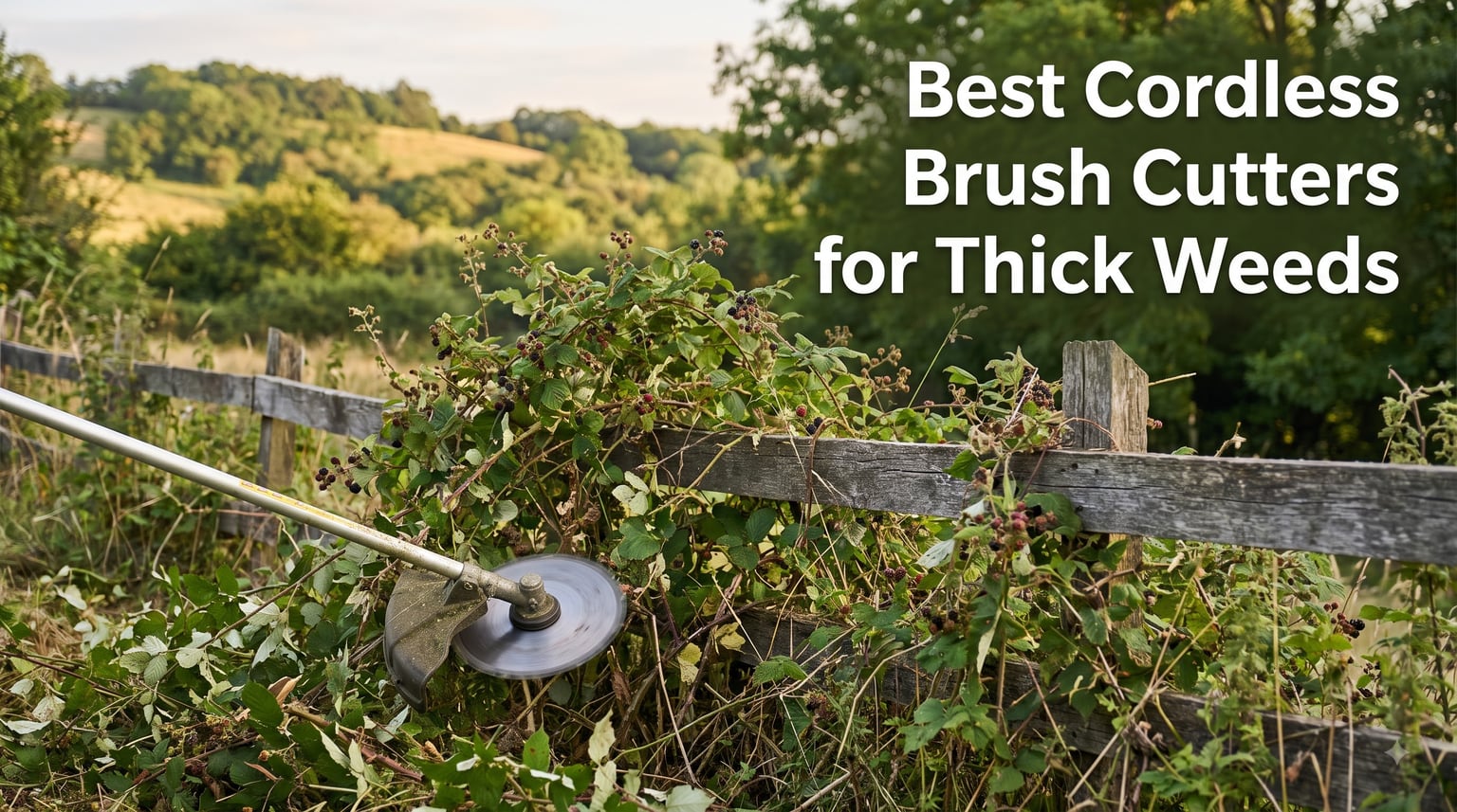 Best Cordless Brush Cutters for Thick Weeds