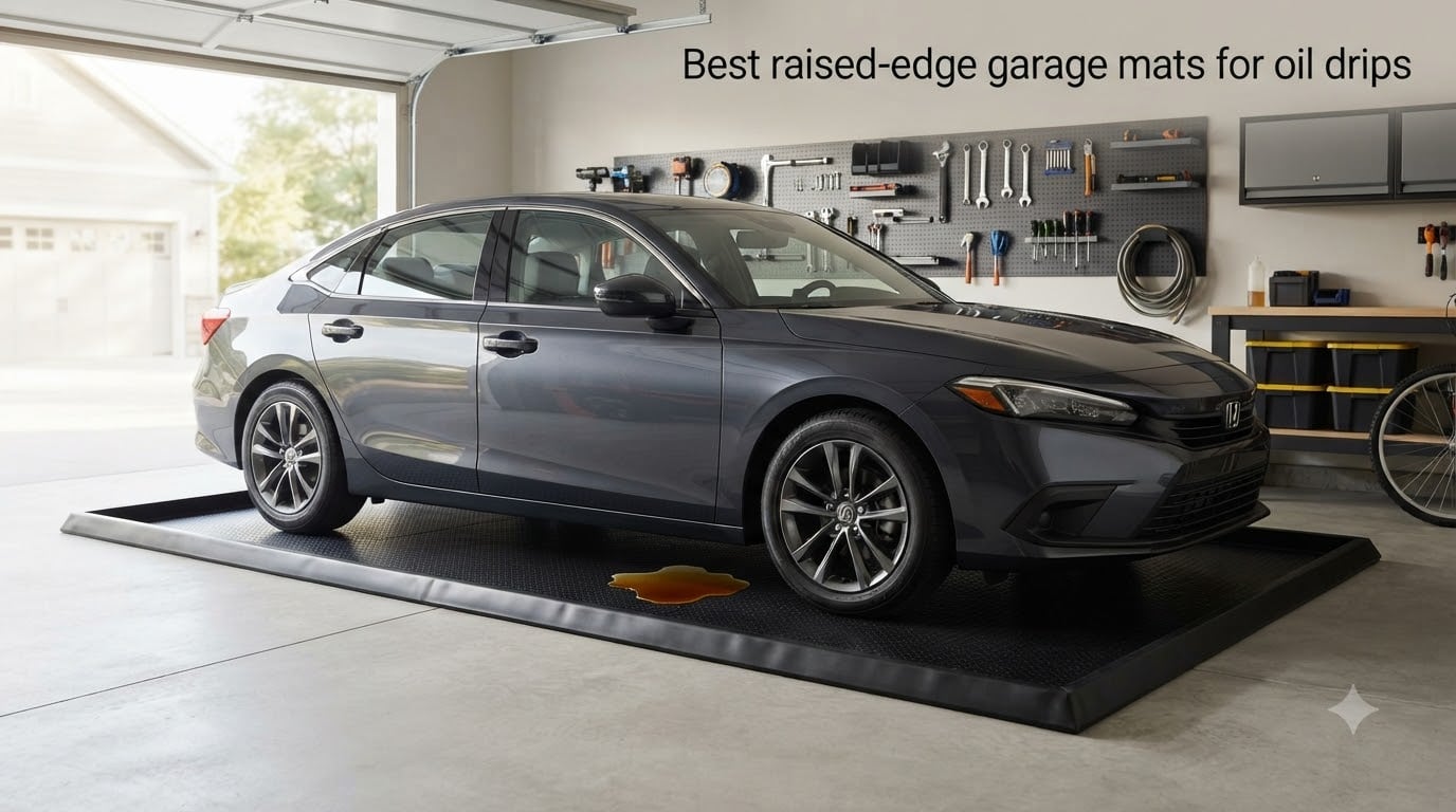 Best raised-edge garage mats for oil drips