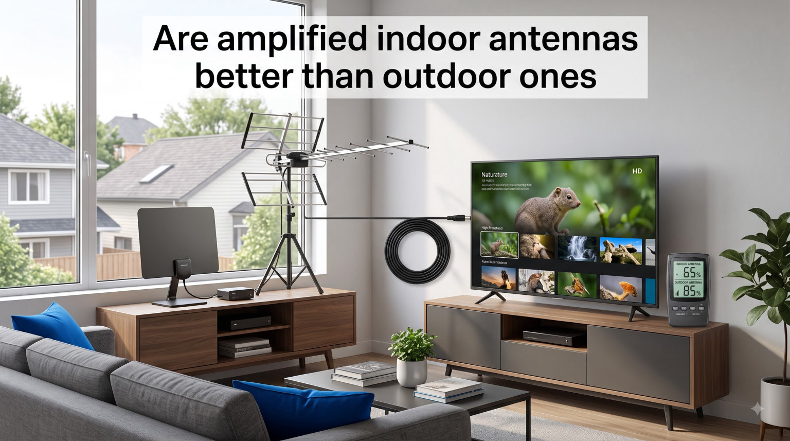 Are amplified indoor antennas better than outdoor ones
