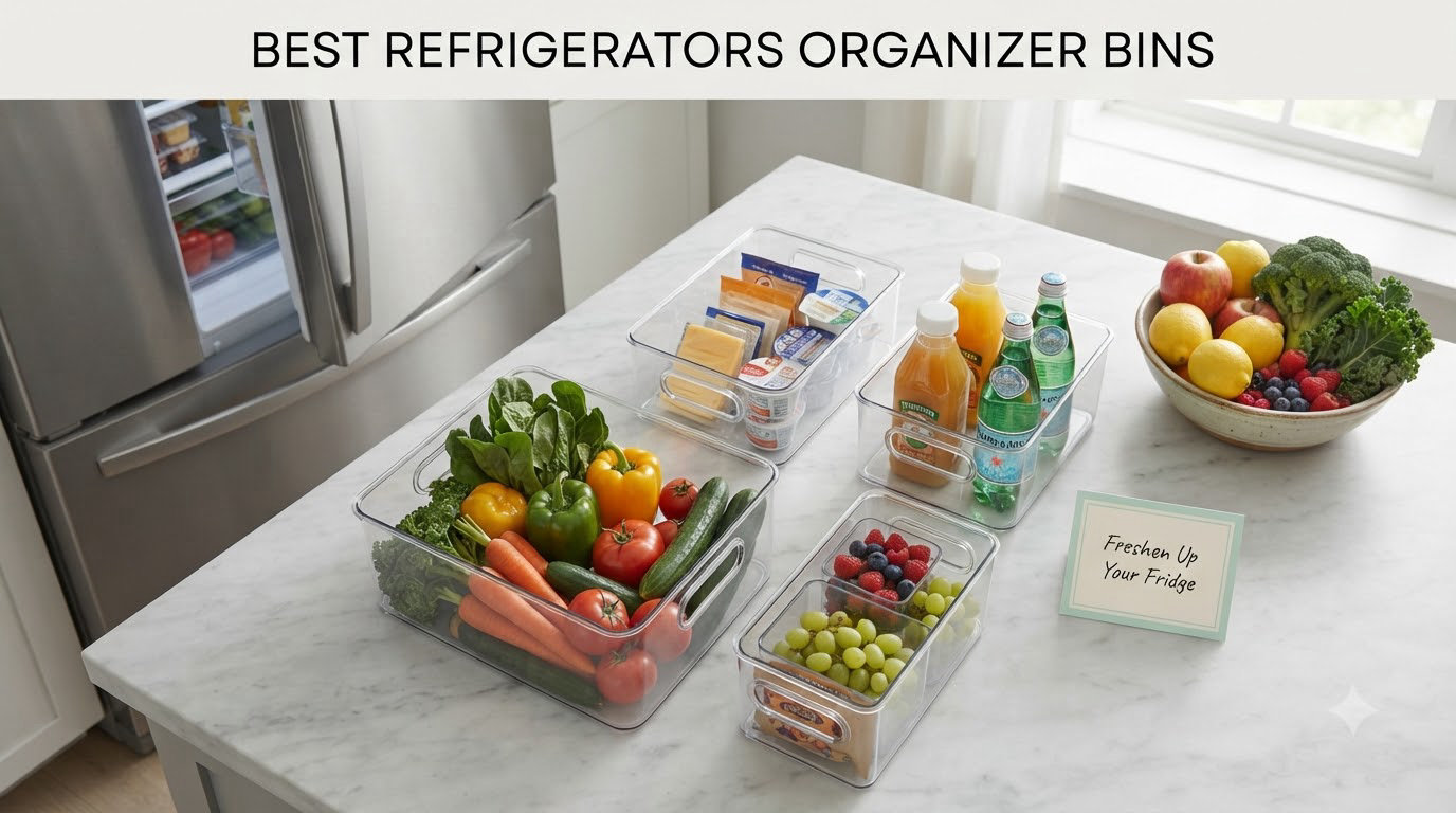 best refrigerators organizer bins