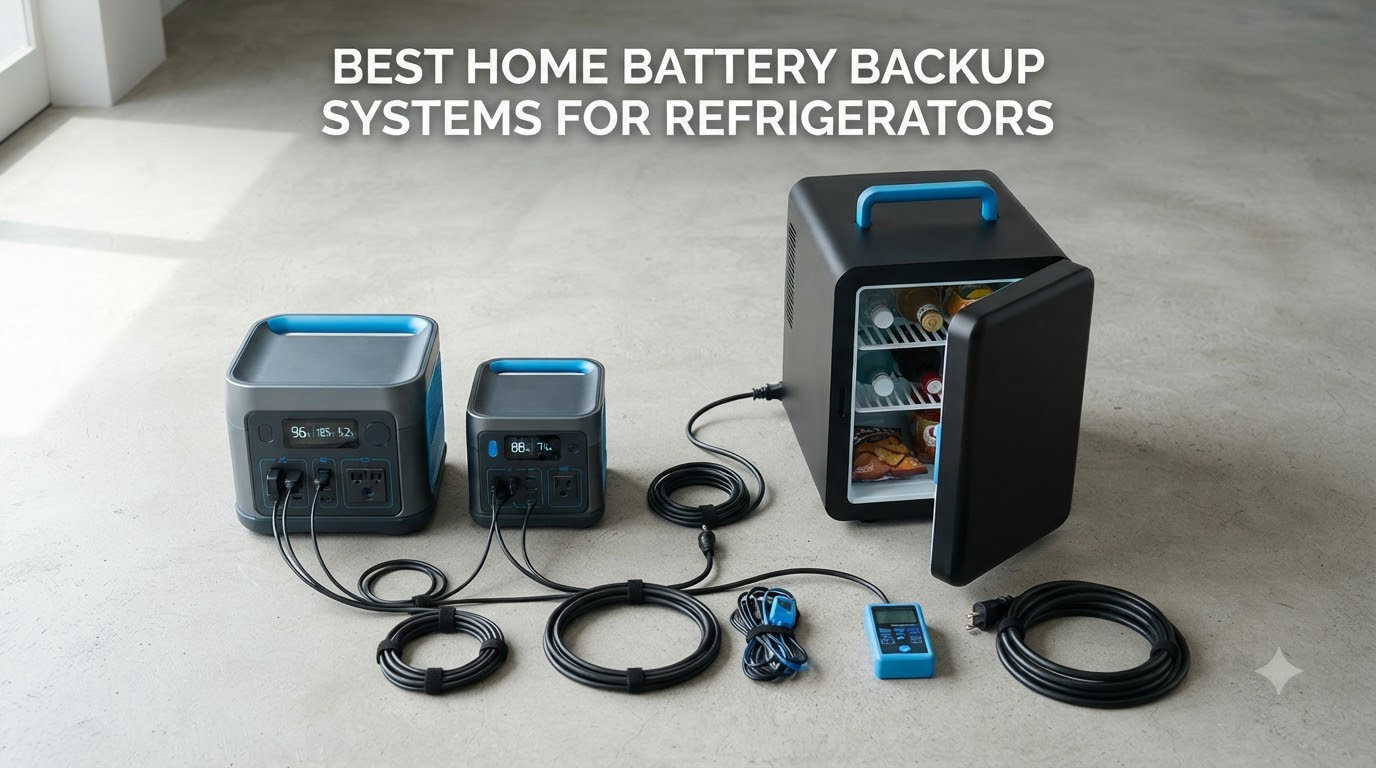 Best home battery backup systems for refrigerators