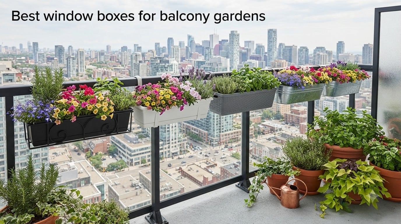 Best window boxes for balcony gardens