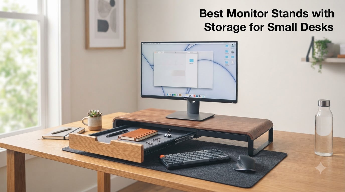 Best Monitor Stands with Storage for Small Desks