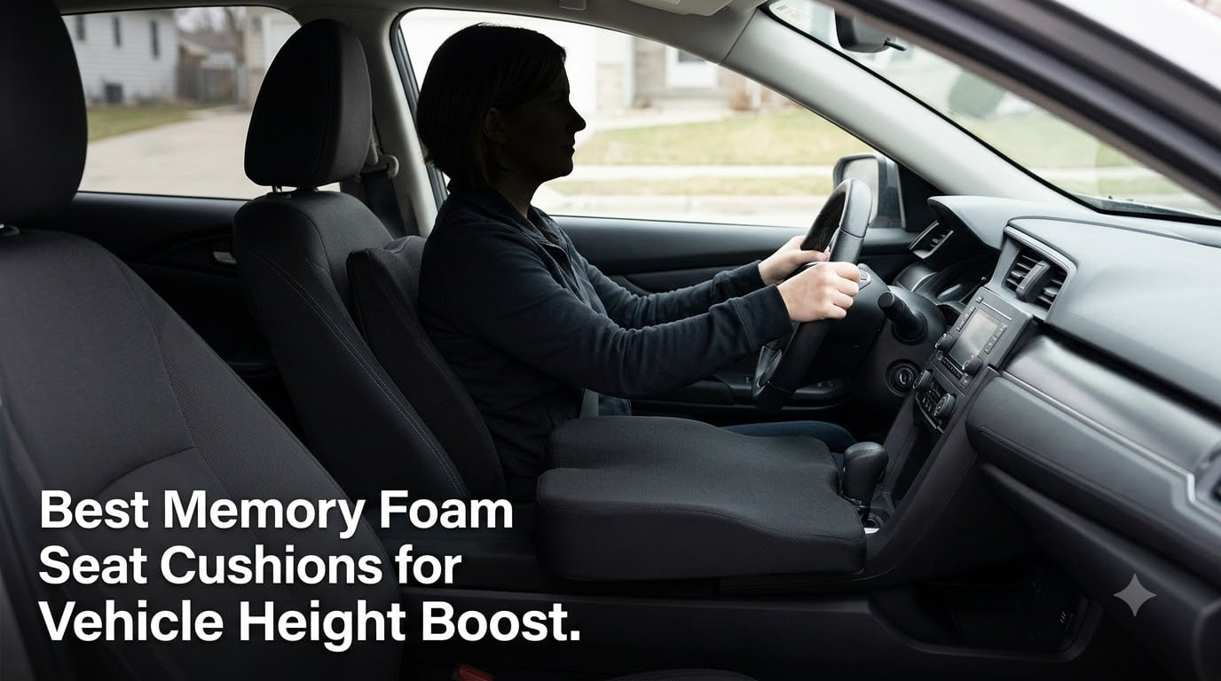 Best Memory Foam Seat Cushions for Vehicle Height Boost